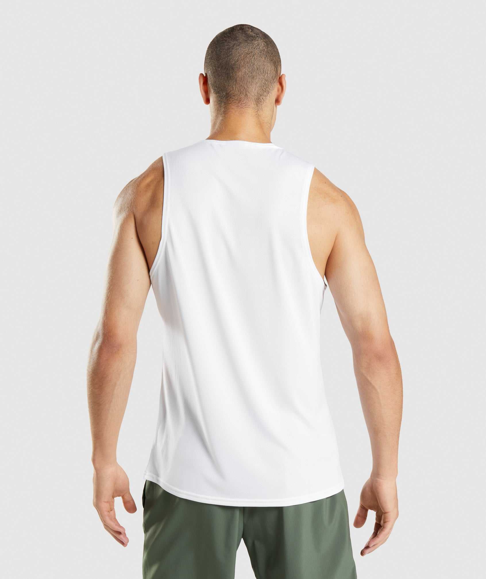 Gymshark Arrival Tanktop Wit | SVQE47890