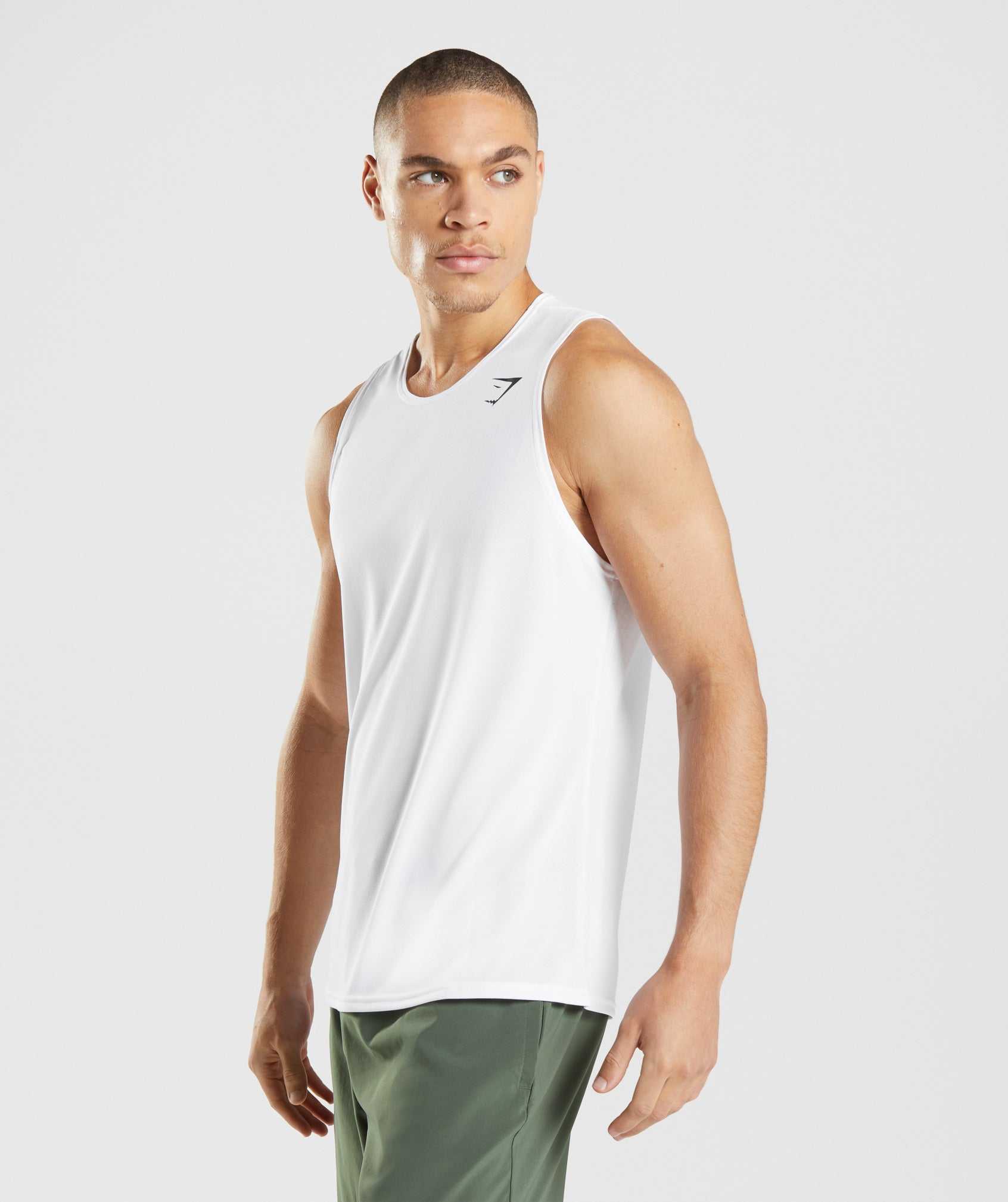 Gymshark Arrival Tanktop Wit | SVQE47890