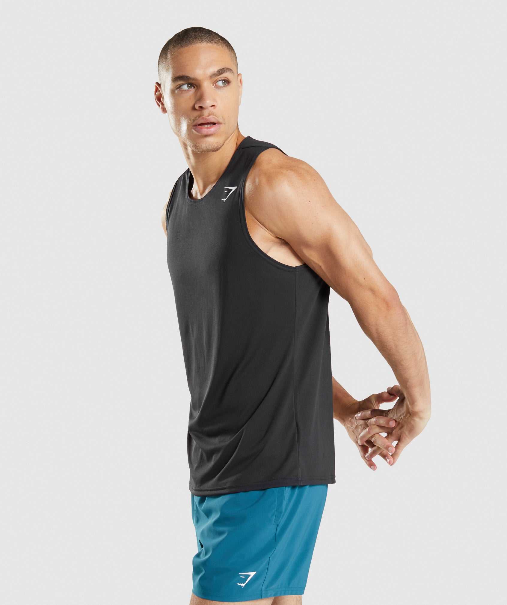 Gymshark Arrival Tanktop Zwart | TMFV30916