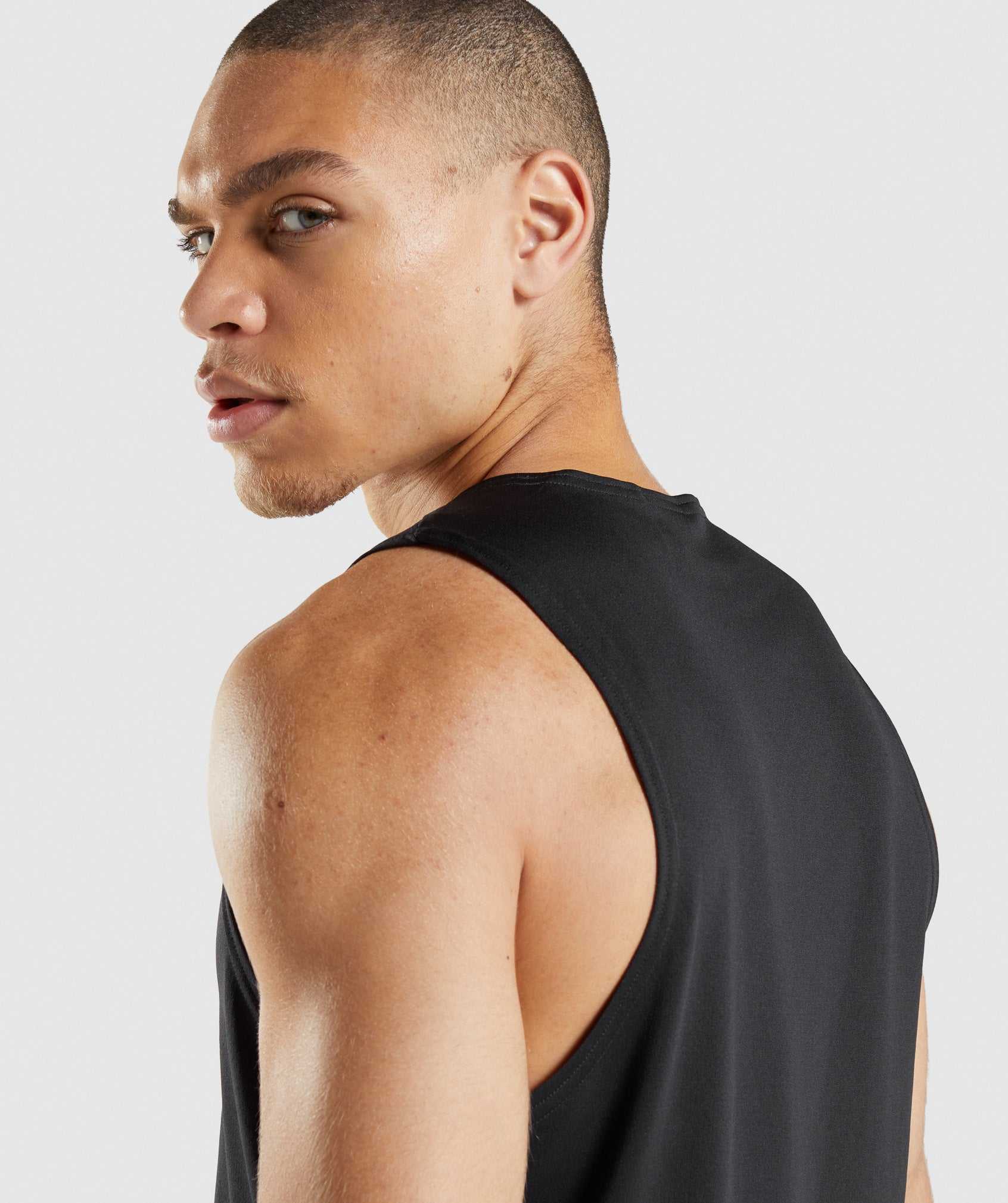 Gymshark Arrival Tanktop Zwart | TMFV30916