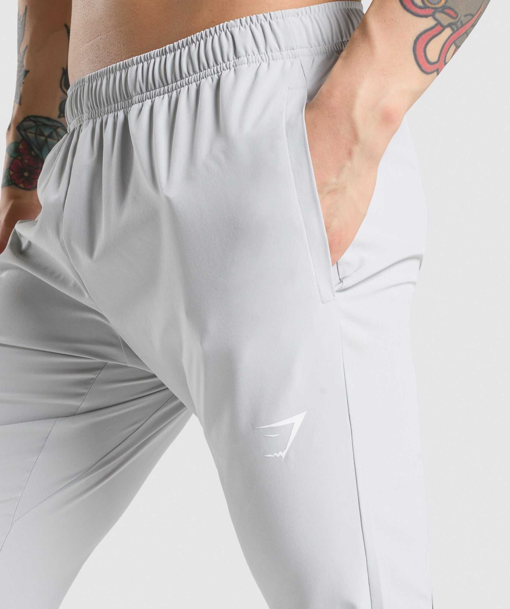 Gymshark Arrival Woven Joggingbroeken Lichtgrijs | ACNO41758