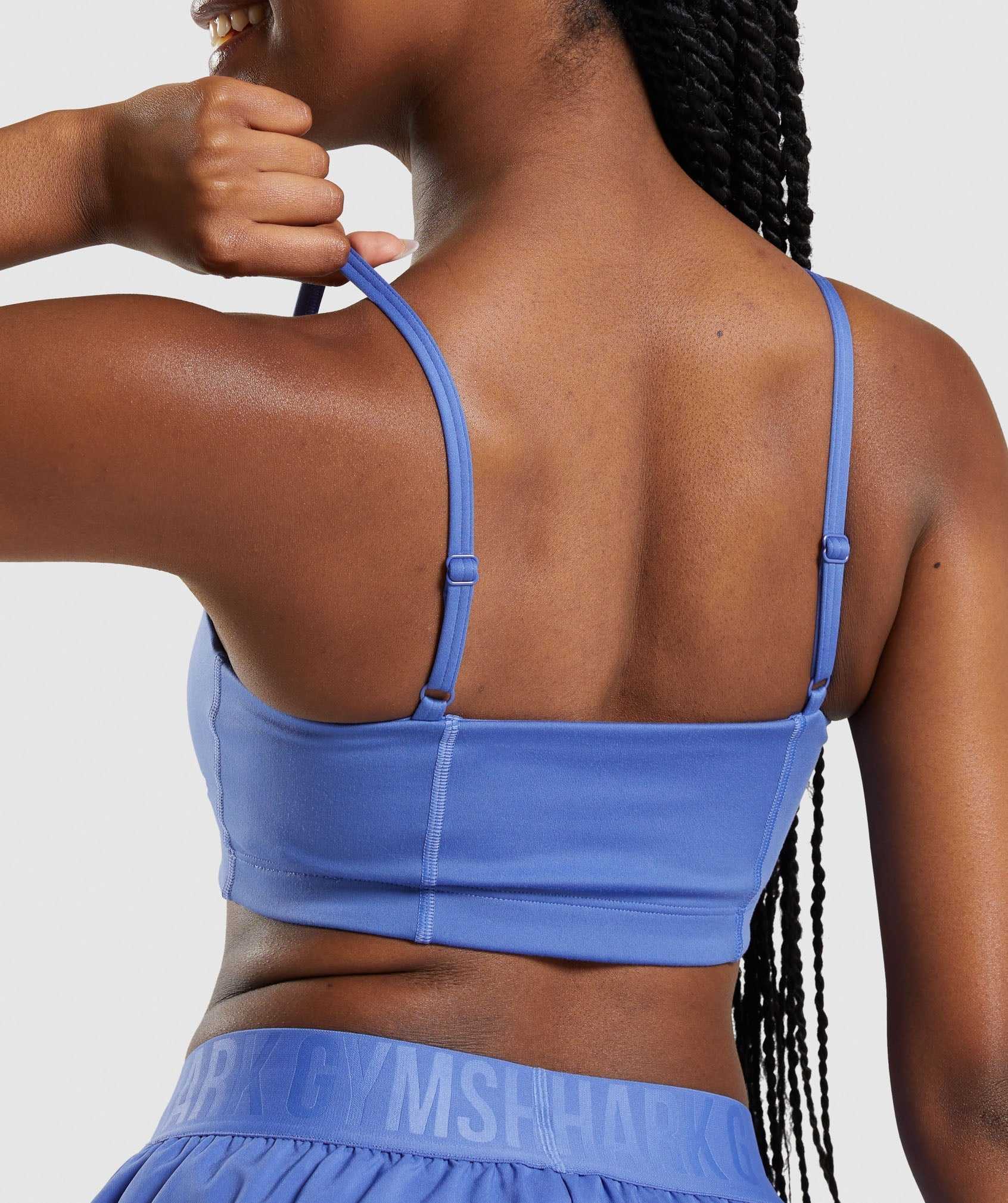 Gymshark Bandeau Sport Bh Blauw | VHJP65123