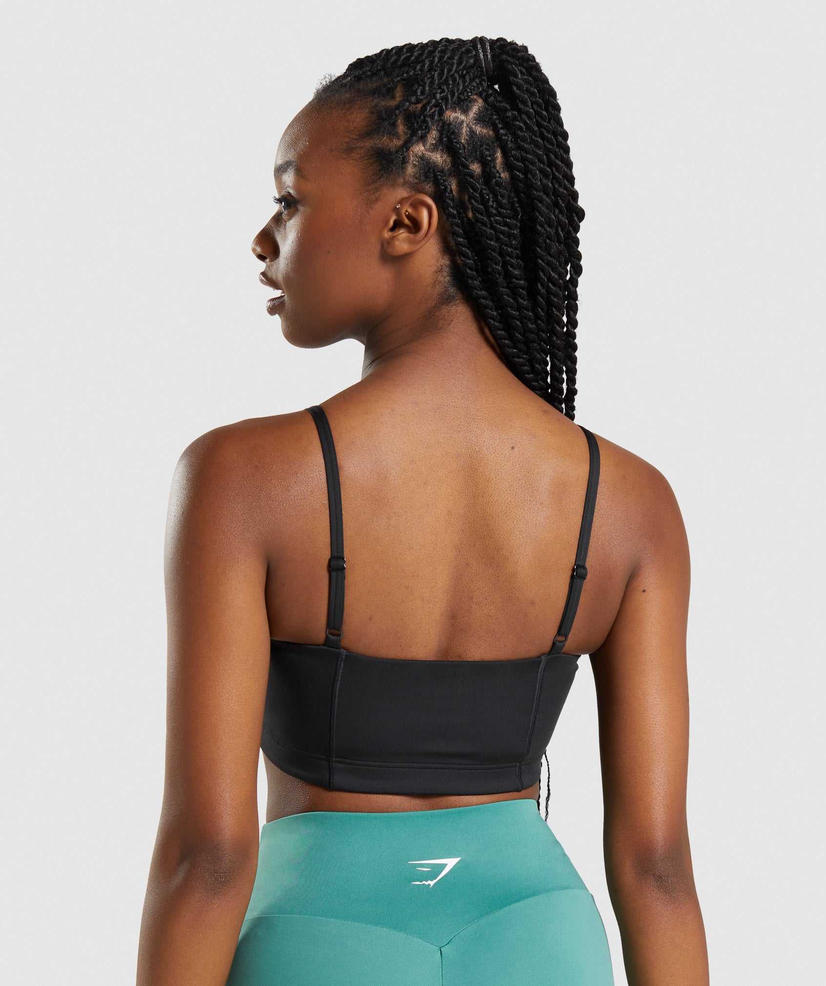 Gymshark Bandeau Sport Bh Zwart | CAIT65802