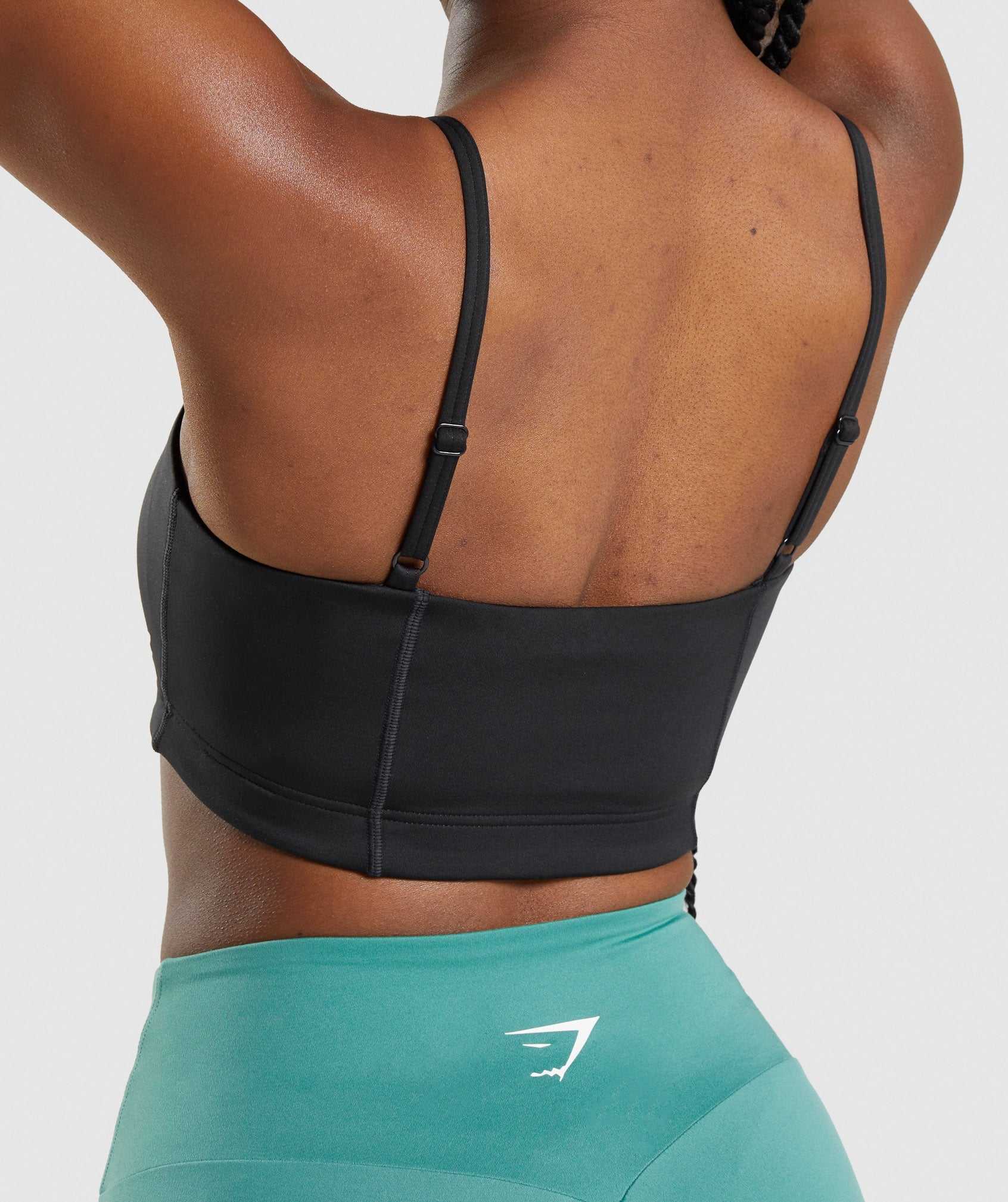 Gymshark Bandeau Sport Bh Zwart | CAIT65802