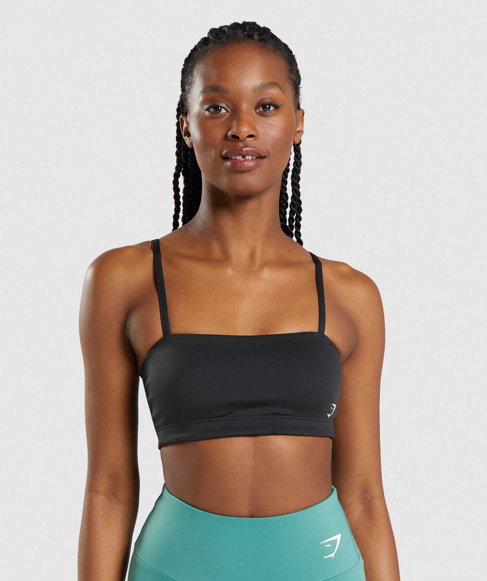 Gymshark Bandeau Sport Bh Zwart | CAIT65802