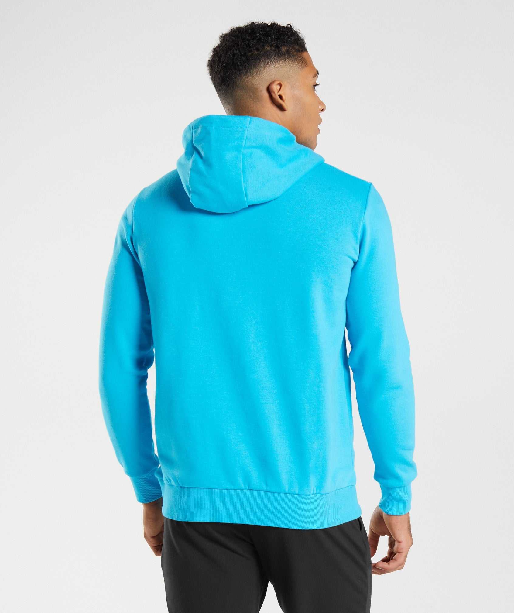 Gymshark Block Hoodie Donkergrijs Blauw | FMCZ95238