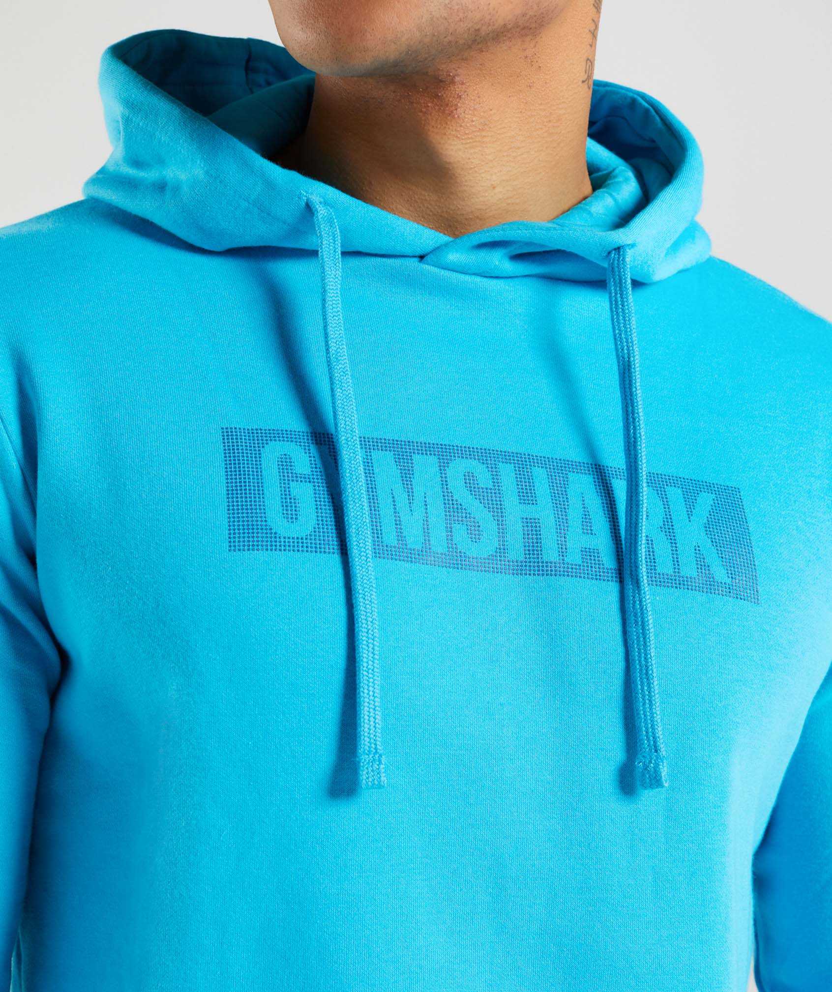 Gymshark Block Hoodie Donkergrijs Blauw | FMCZ95238