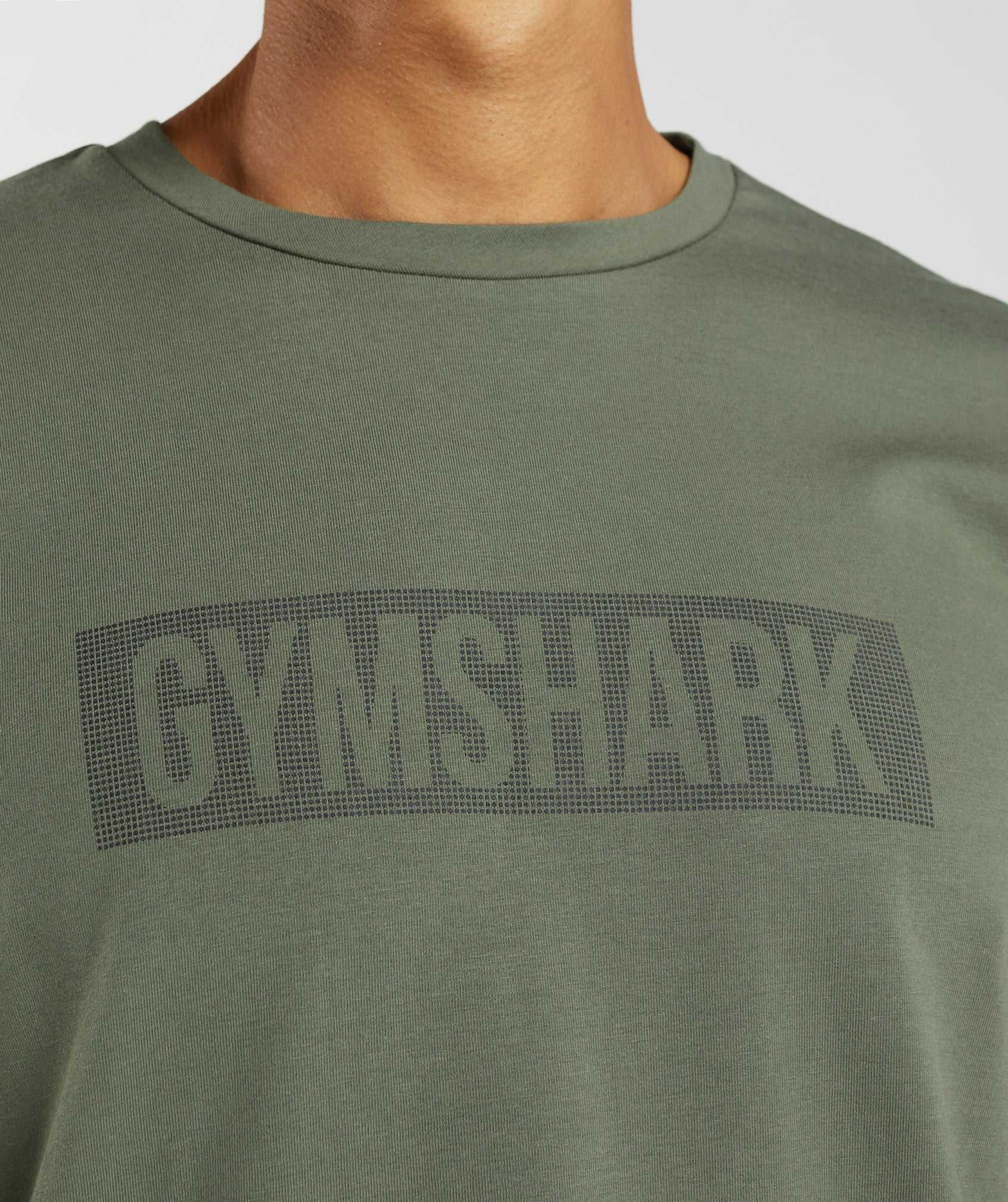 Gymshark Block Long Sleeve T-shirts Olijfgroen | TRNV46753