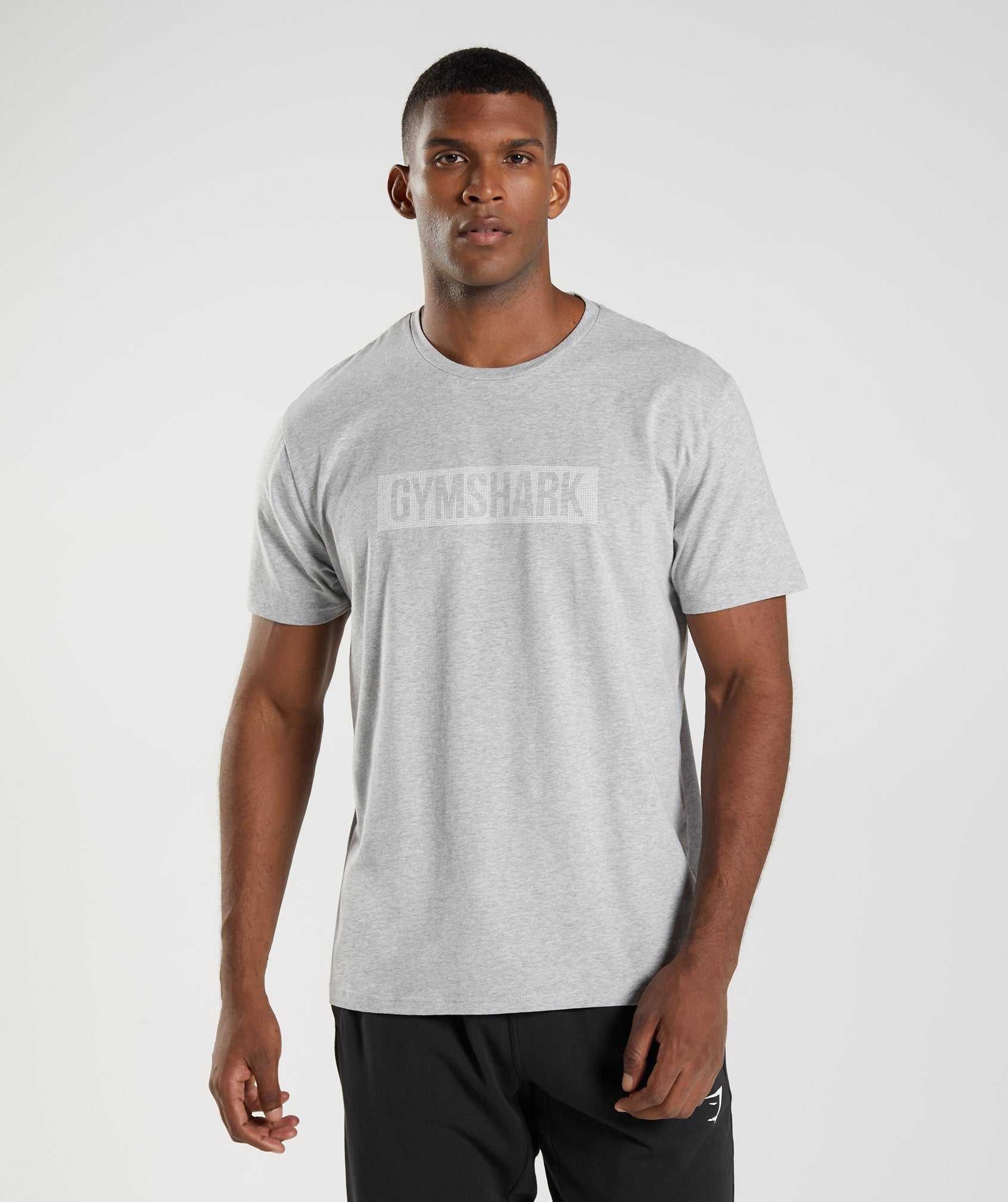 Gymshark Block T-shirts Lichtgrijs | NJTG04832