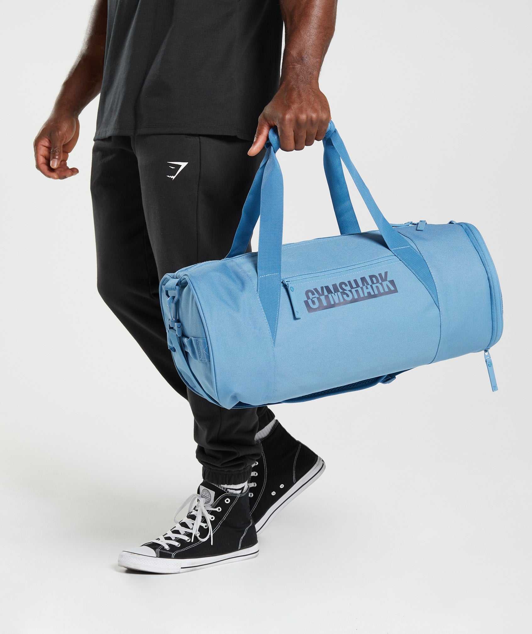 Gymshark Bold Barrel Bag Accessoires Blauw | LPHY16392