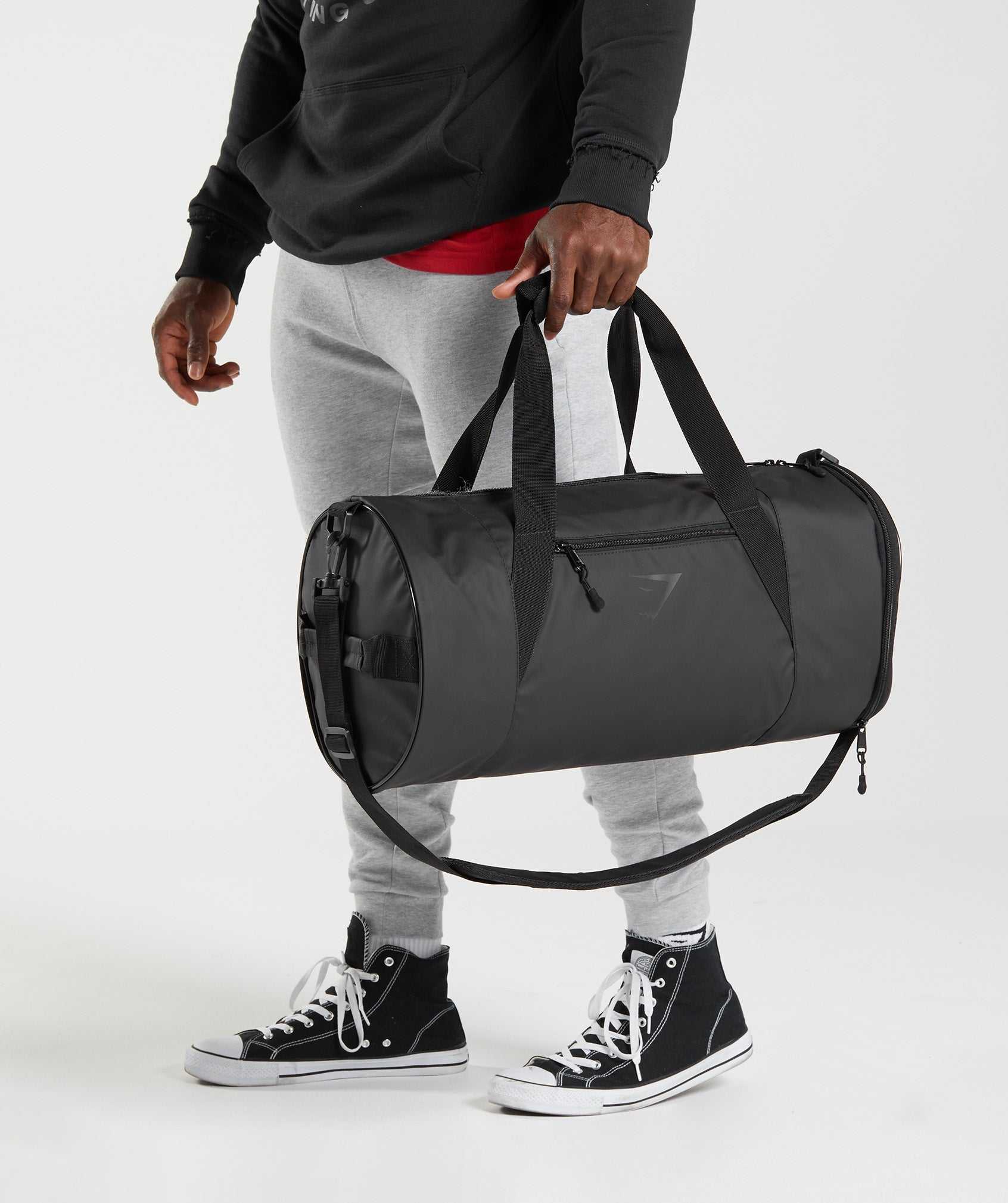 Gymshark Bold Barrel Bag Accessoires Zwart | WEMJ32497