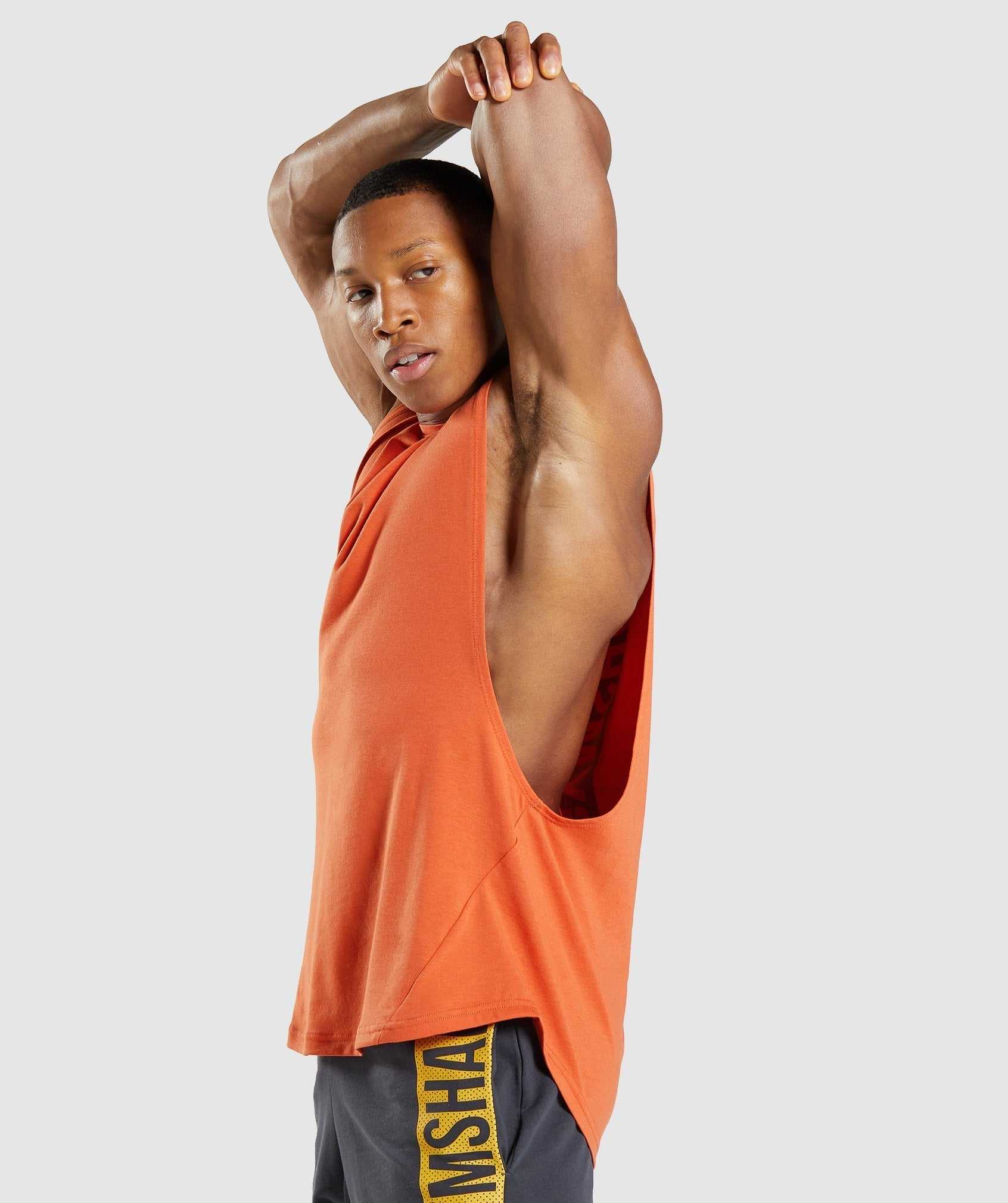 Gymshark Bold Drop Arm Tanktop Oranje | APXU71465