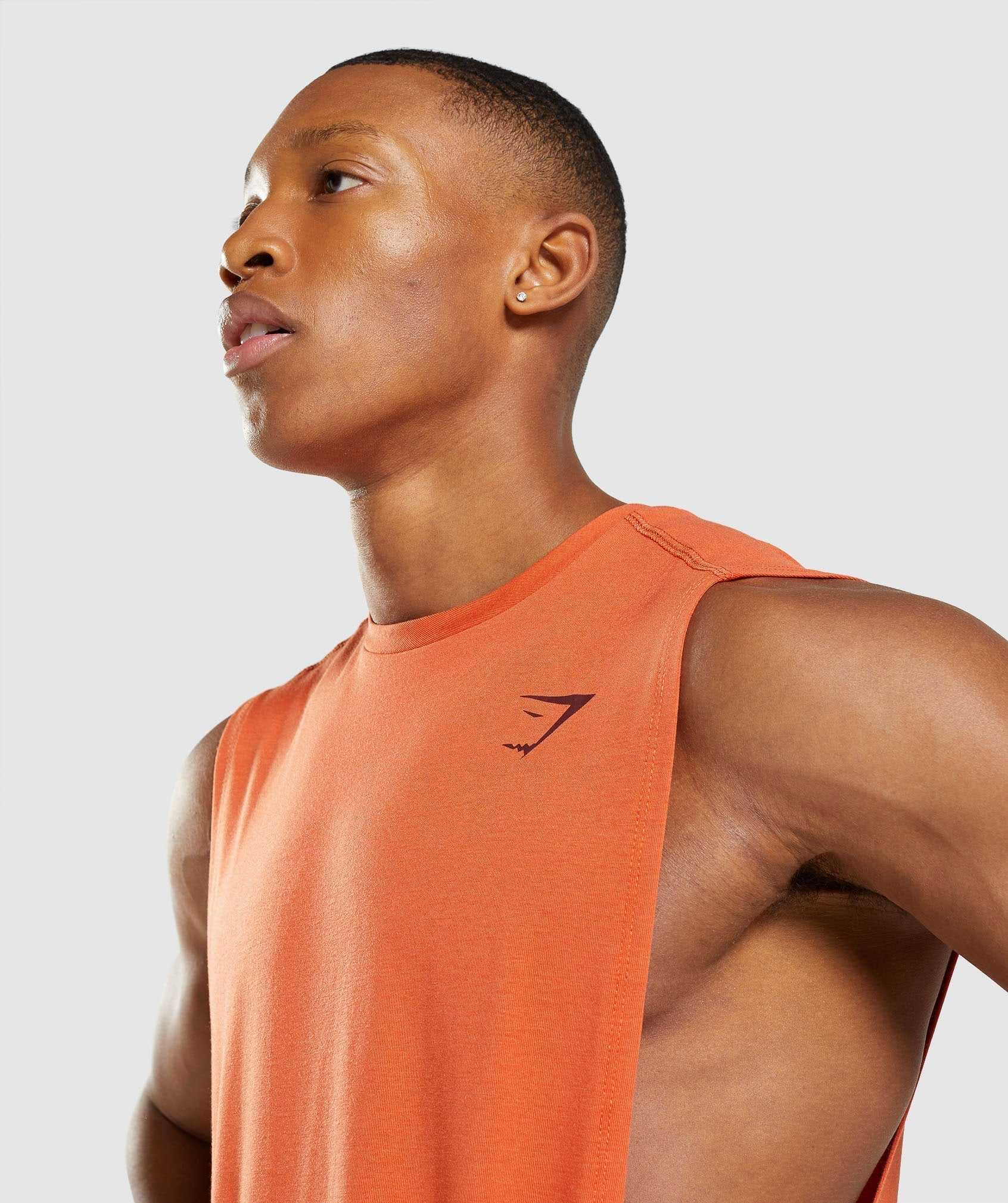 Gymshark Bold Drop Arm Tanktop Oranje | APXU71465