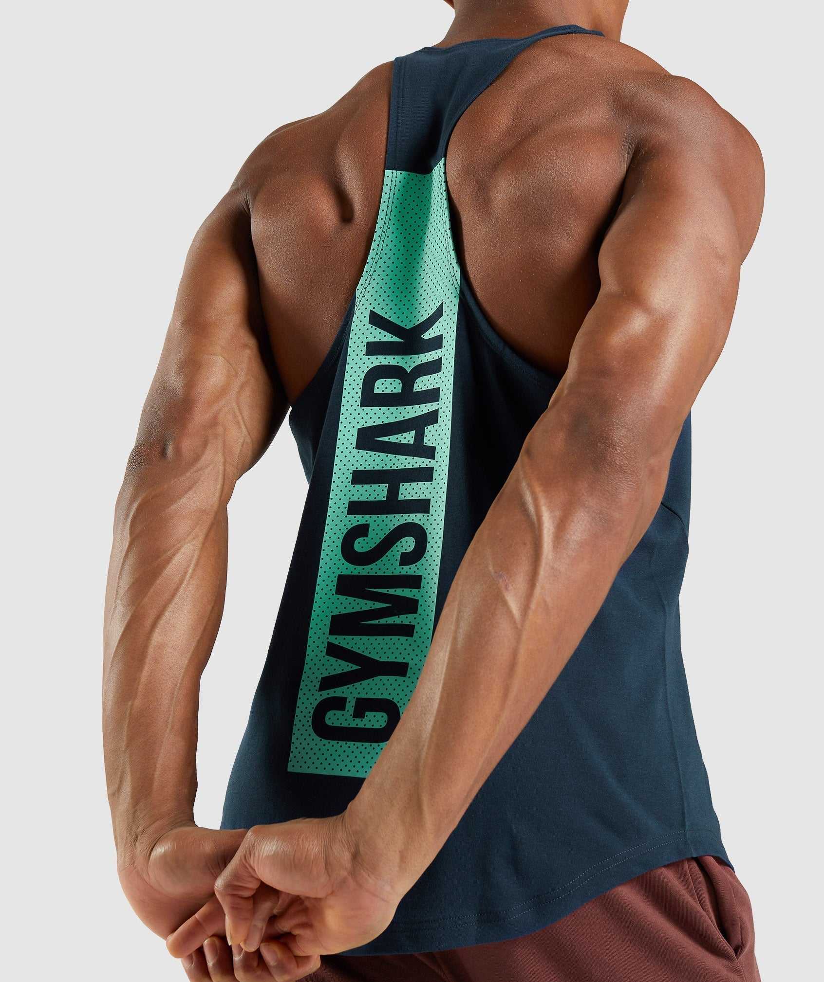 Gymshark Bold Gilet Donkerblauw | ZQVE57912