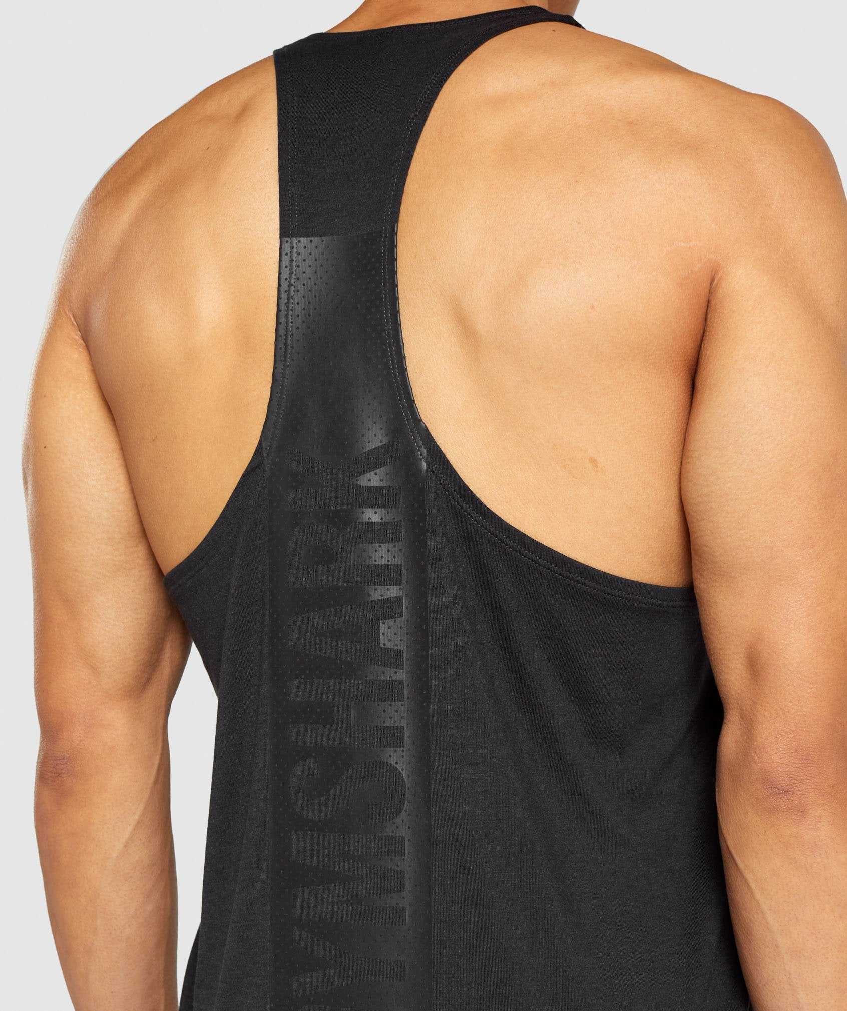 Gymshark Bold Gilet Zwart | XUTN93654