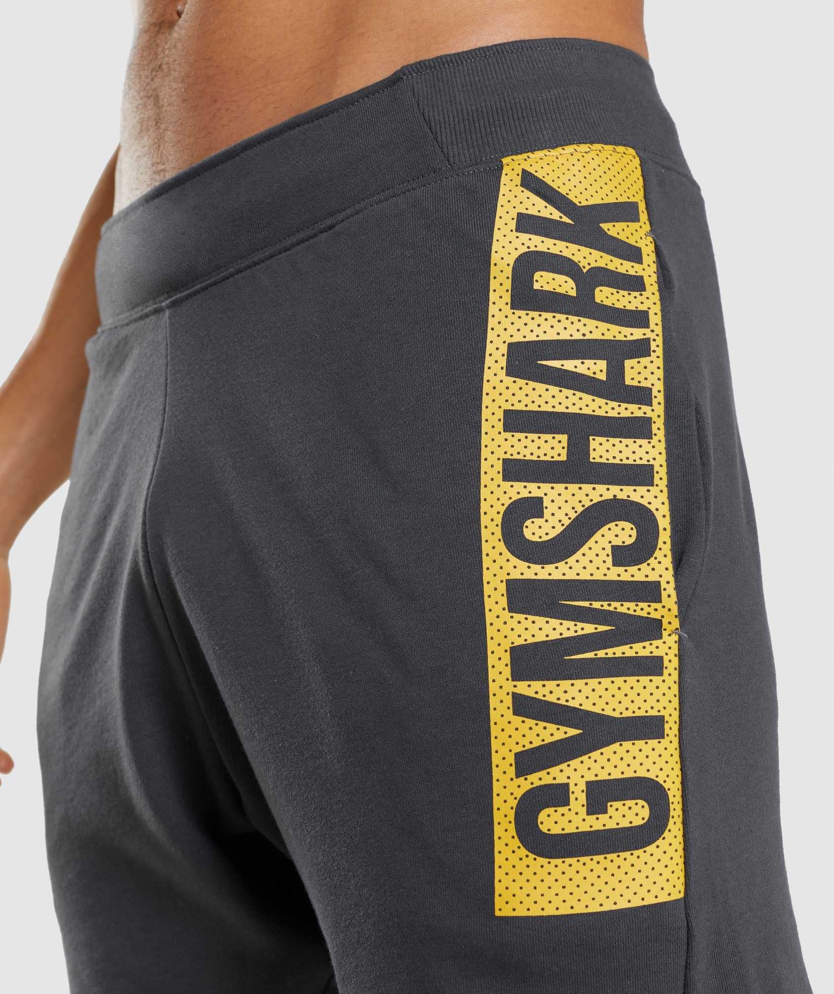 Gymshark Bold Korte Broek Zwart Grijs | EOWK36147