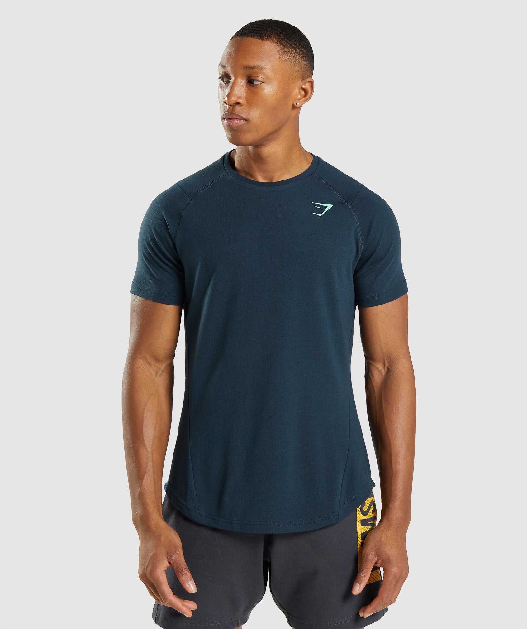 Gymshark Bold T-shirts Donkerblauw | OMHX43609