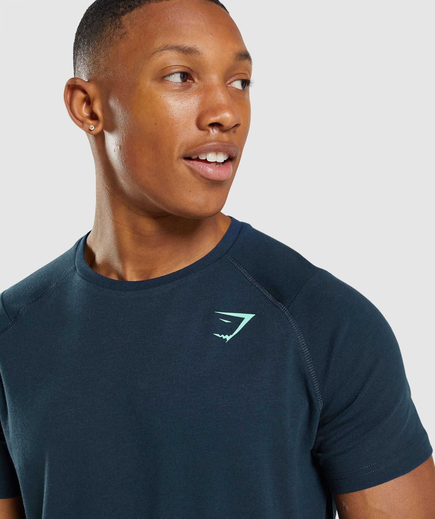 Gymshark Bold T-shirts Donkerblauw | OMHX43609