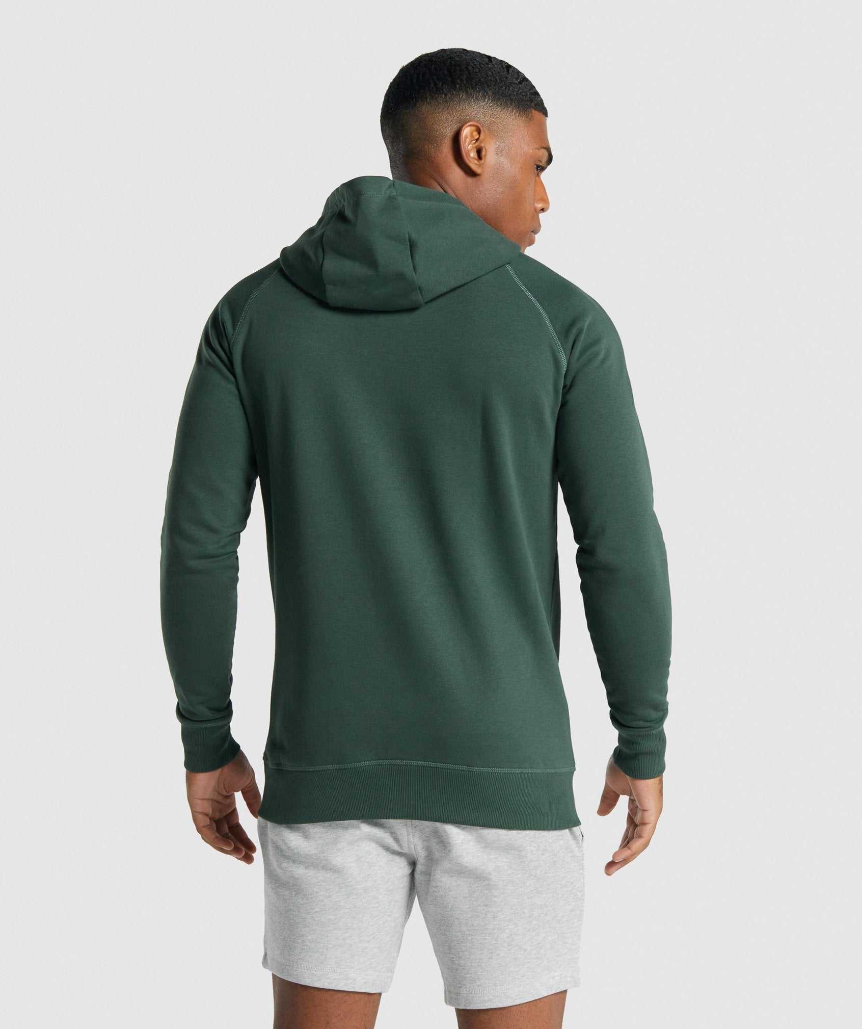 Gymshark Crest Hoodie Donkergroen | WAPX08751