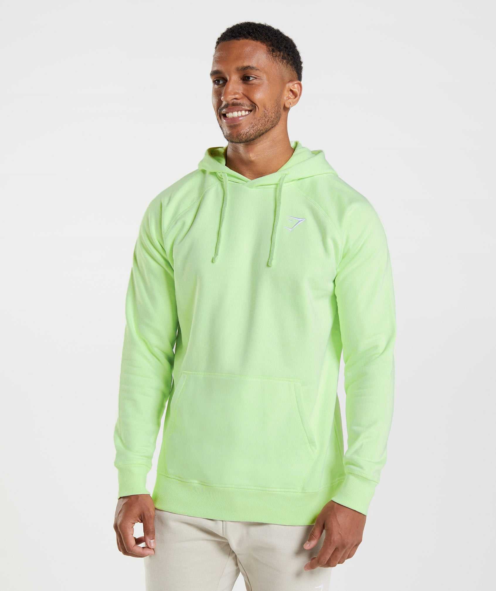 Gymshark Crest Hoodie Groen | HCQV84312