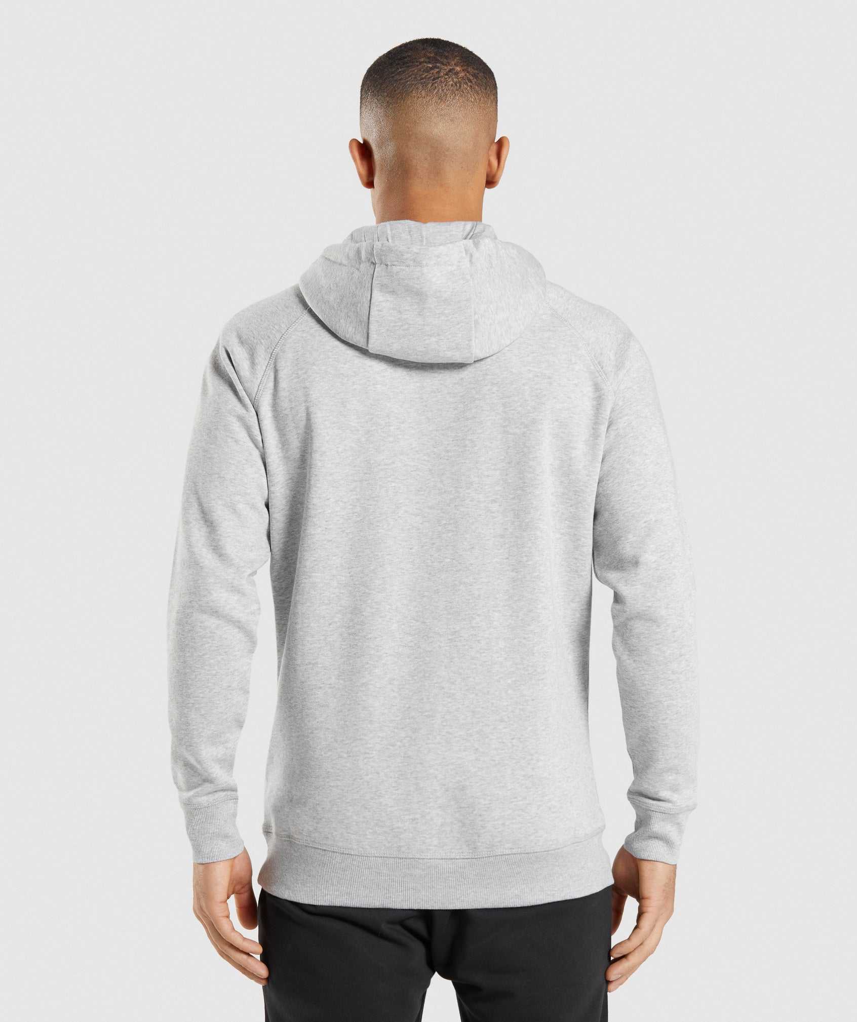 Gymshark Crest Hoodie Lichtgrijs | WKDY06289