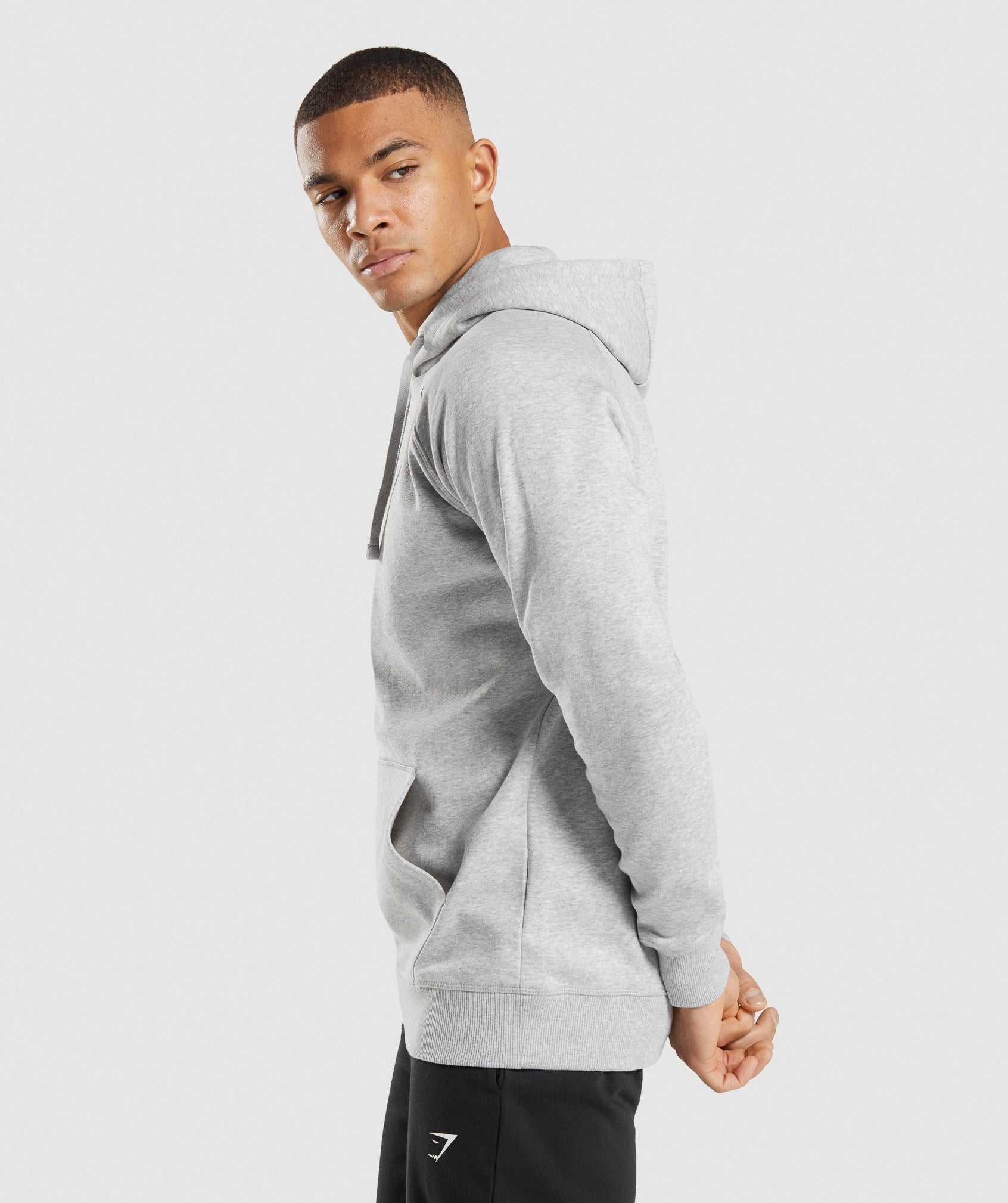 Gymshark Crest Hoodie Lichtgrijs | WKDY06289