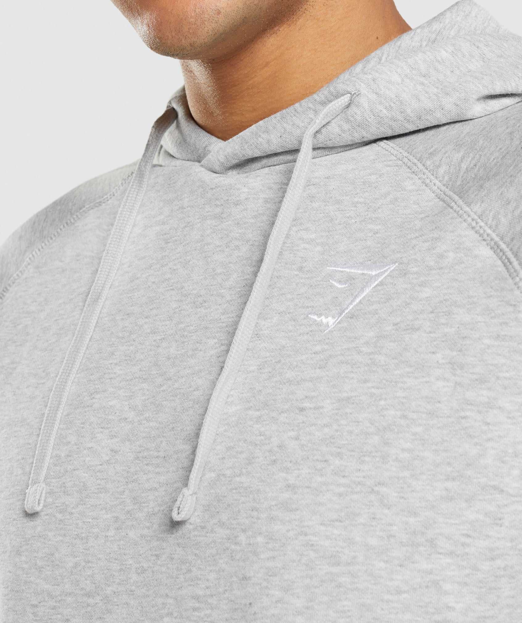 Gymshark Crest Hoodie Lichtgrijs | WKDY06289