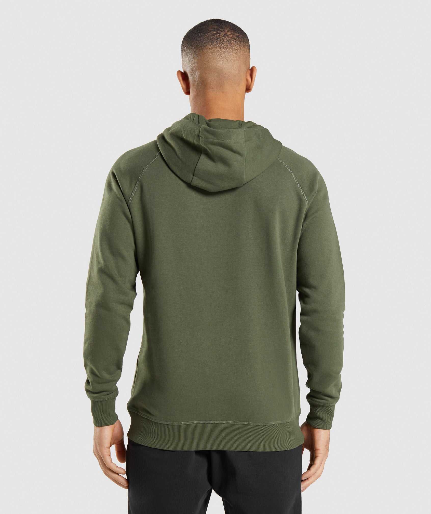 Gymshark Crest Hoodie Olijfgroen | WQYI65720