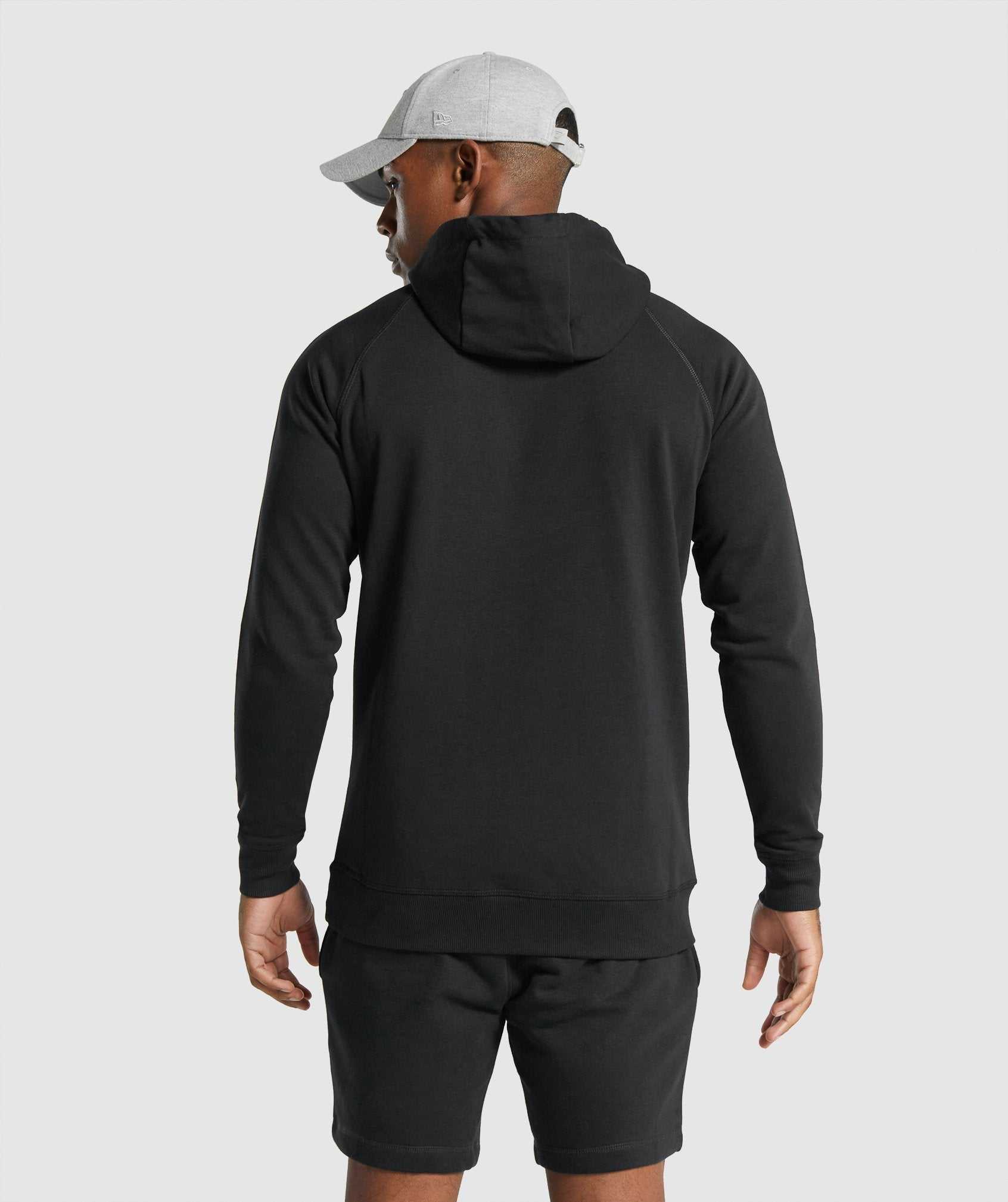 Gymshark Crest Hoodie Zwart | JQPF87406