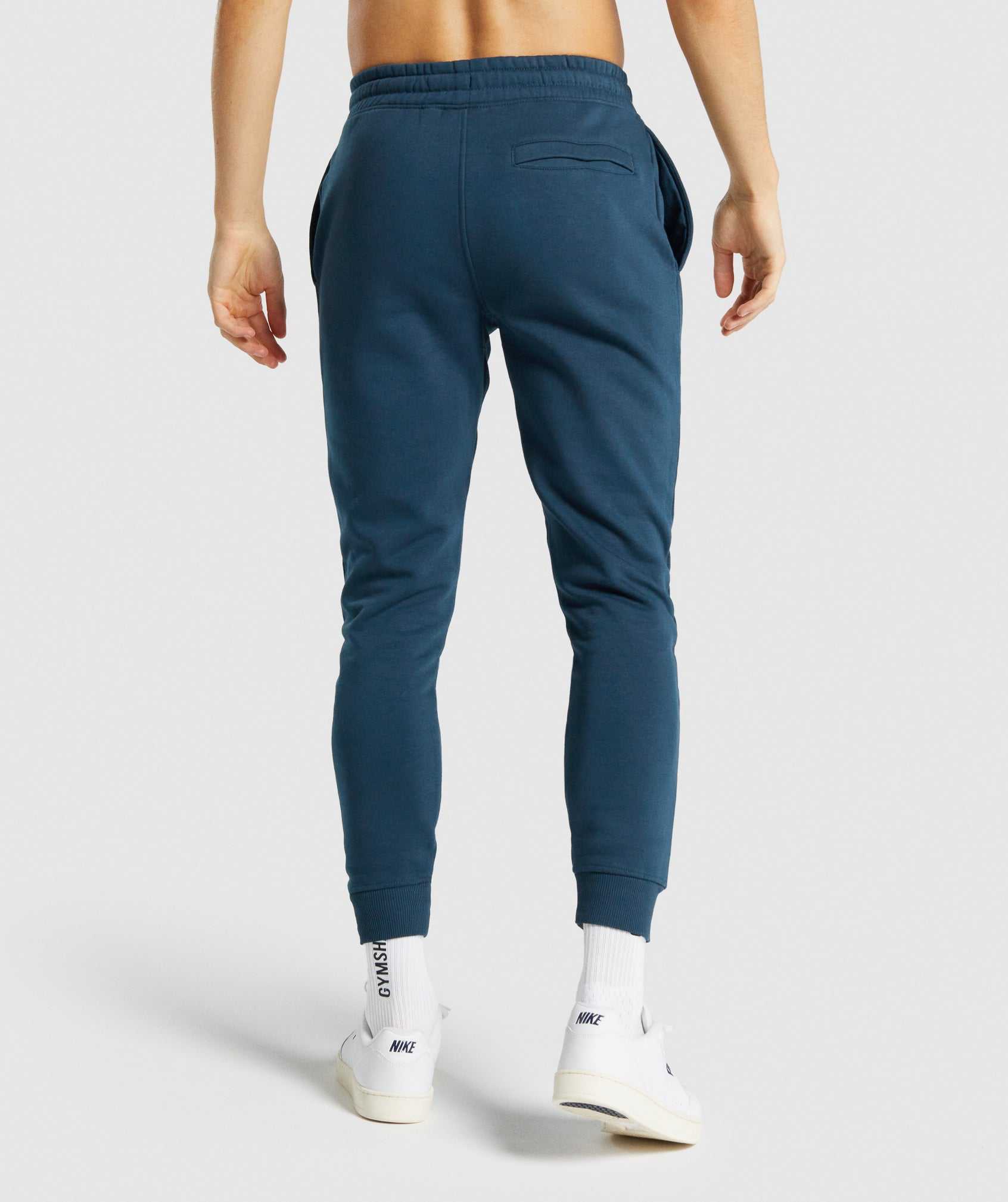 Gymshark Crest Joggingbroeken Donkerblauw | FRAX46205