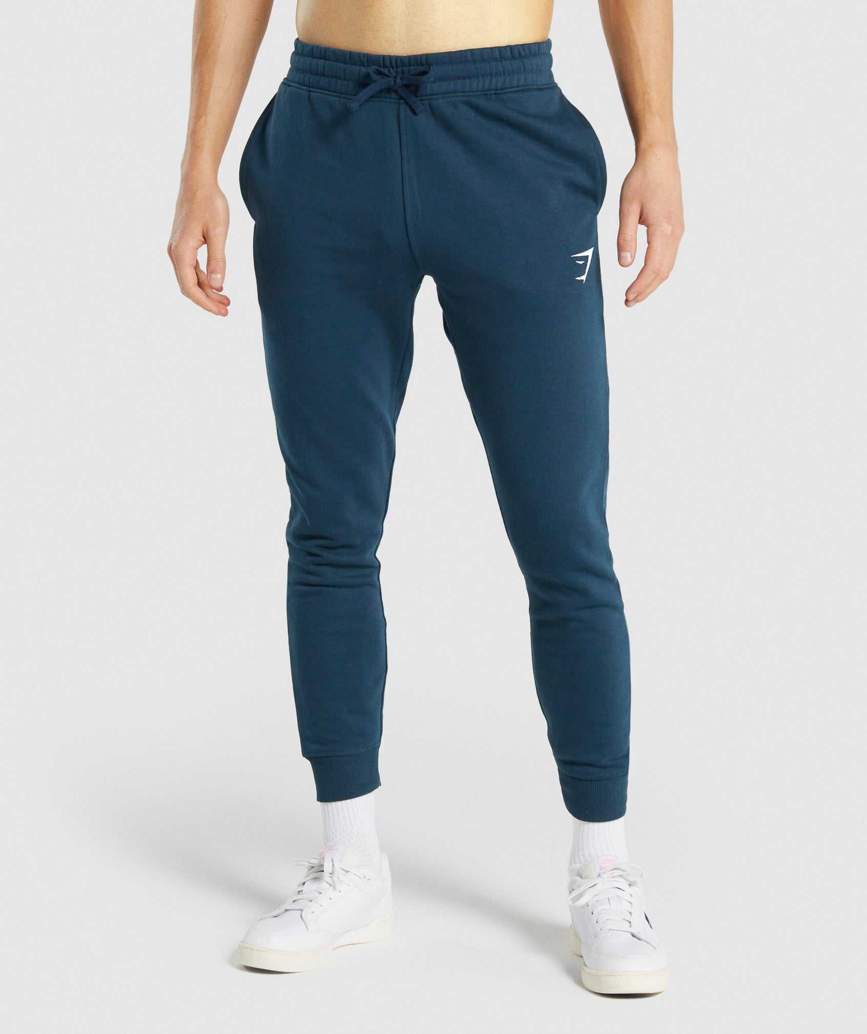 Gymshark Crest Joggingbroeken Donkerblauw | FRAX46205