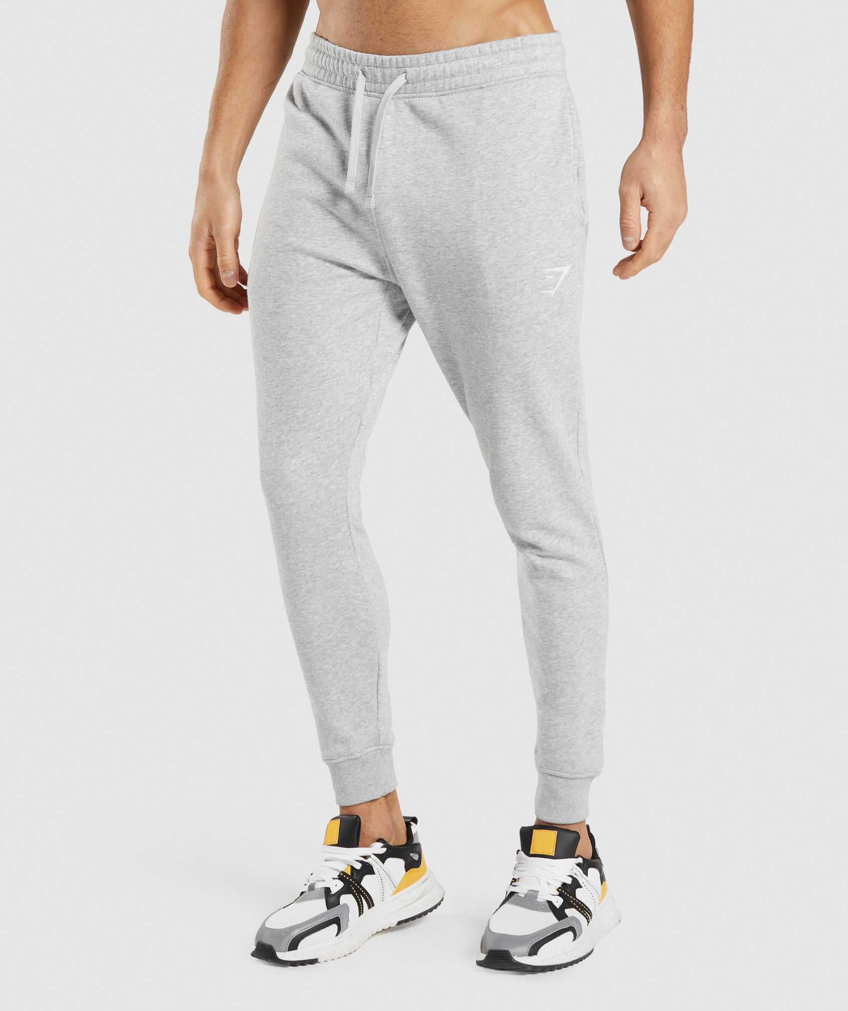 Gymshark Crest Joggingbroeken Lichtgrijs | FKVY35204