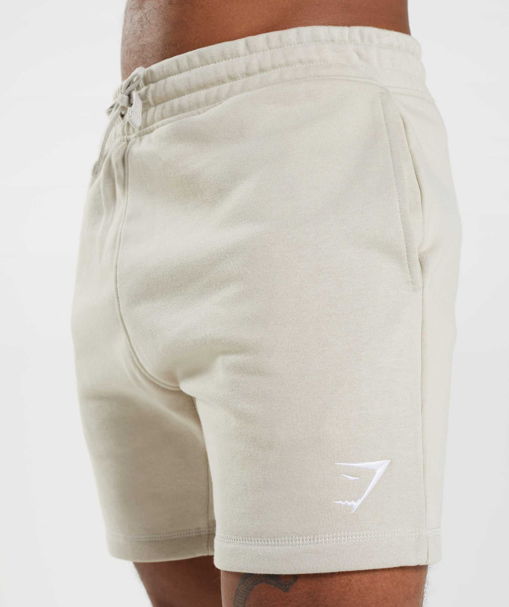 Gymshark Crest Korte Broek Grijs | SIDB73102