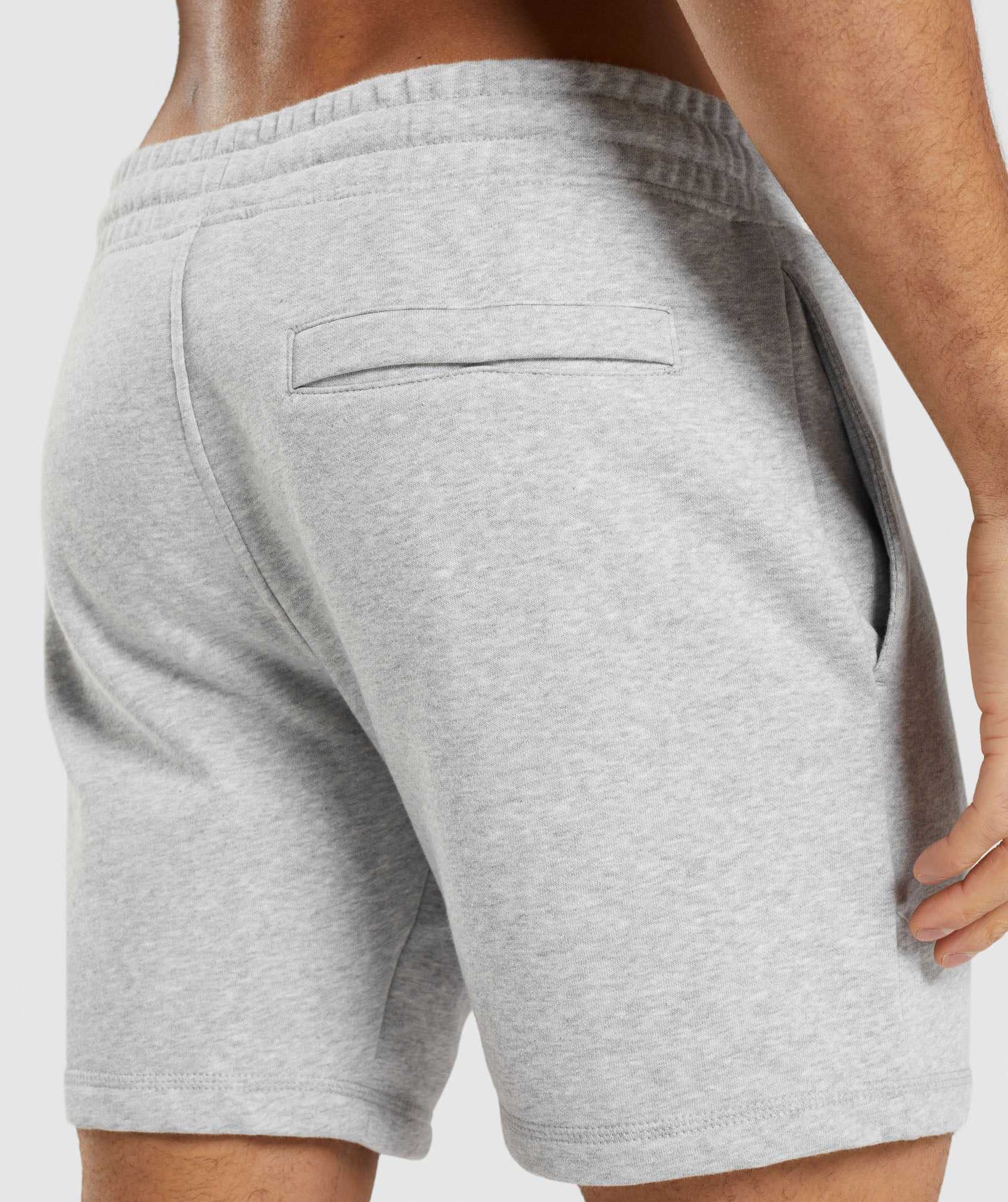 Gymshark Crest Korte Broek Lichtgrijs | FTHE69105