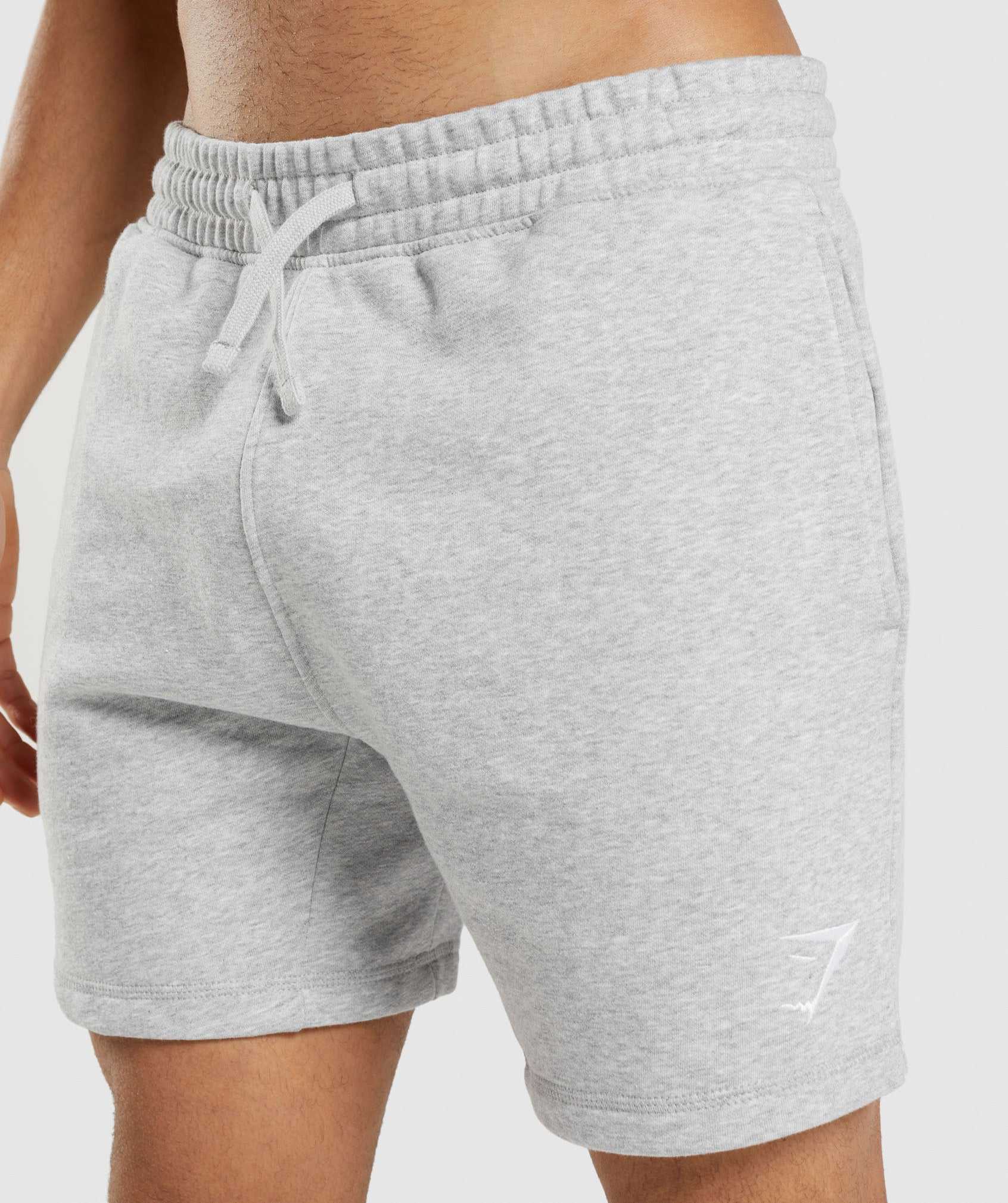 Gymshark Crest Korte Broek Lichtgrijs | FTHE69105