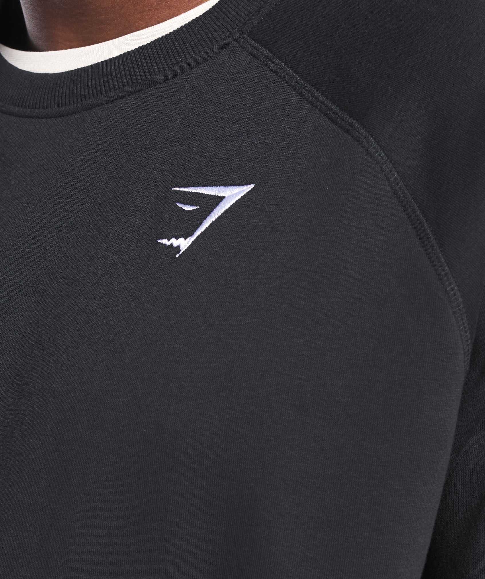 Gymshark Crest Sweatshirt Jassen Zwart | ZHXR39850