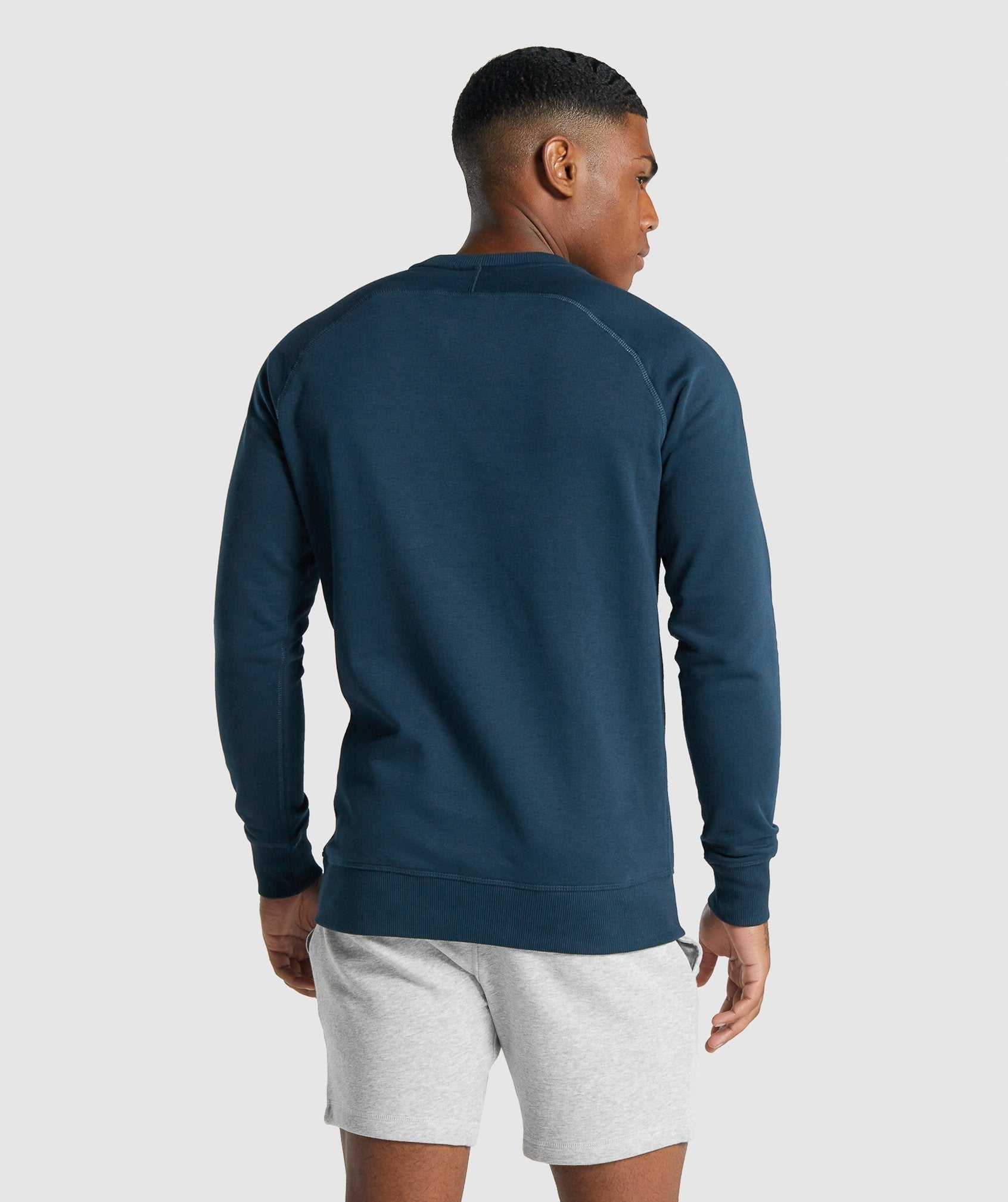 Gymshark Crest Sweatshirt Pullover Donkerblauw | FCRE30641