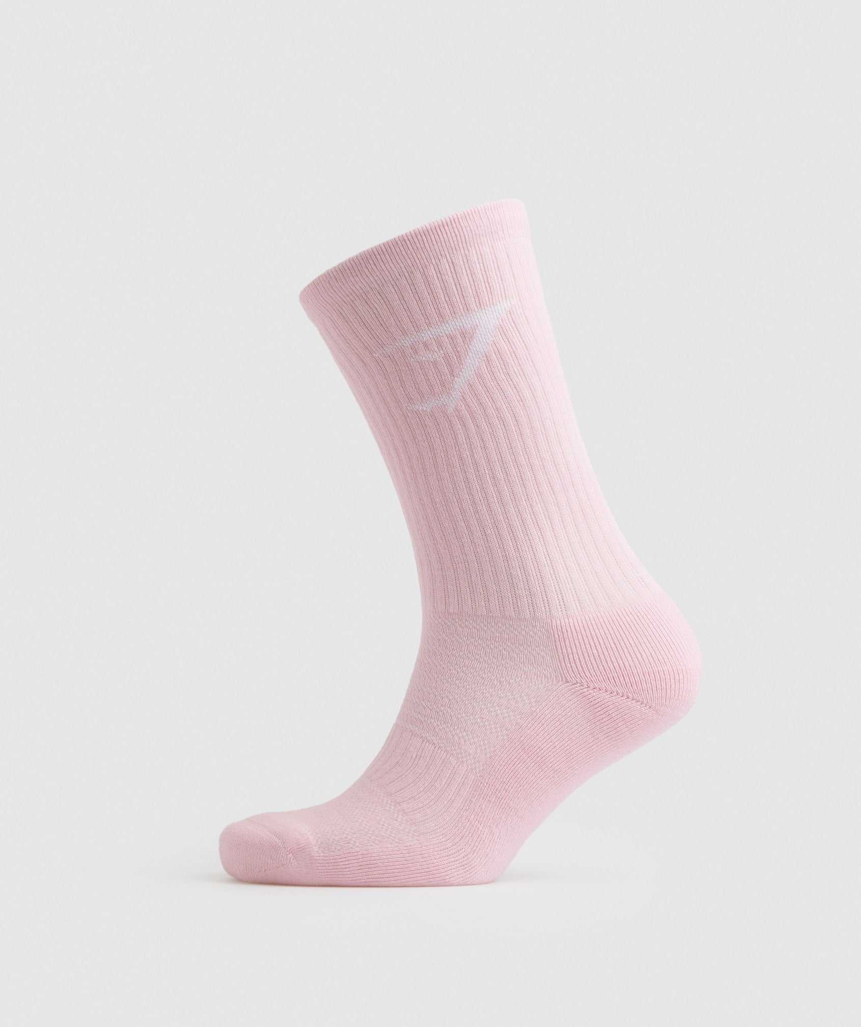 Gymshark Crew Socks 3pk Accessoires Roze Wit Roze | FMVC98234