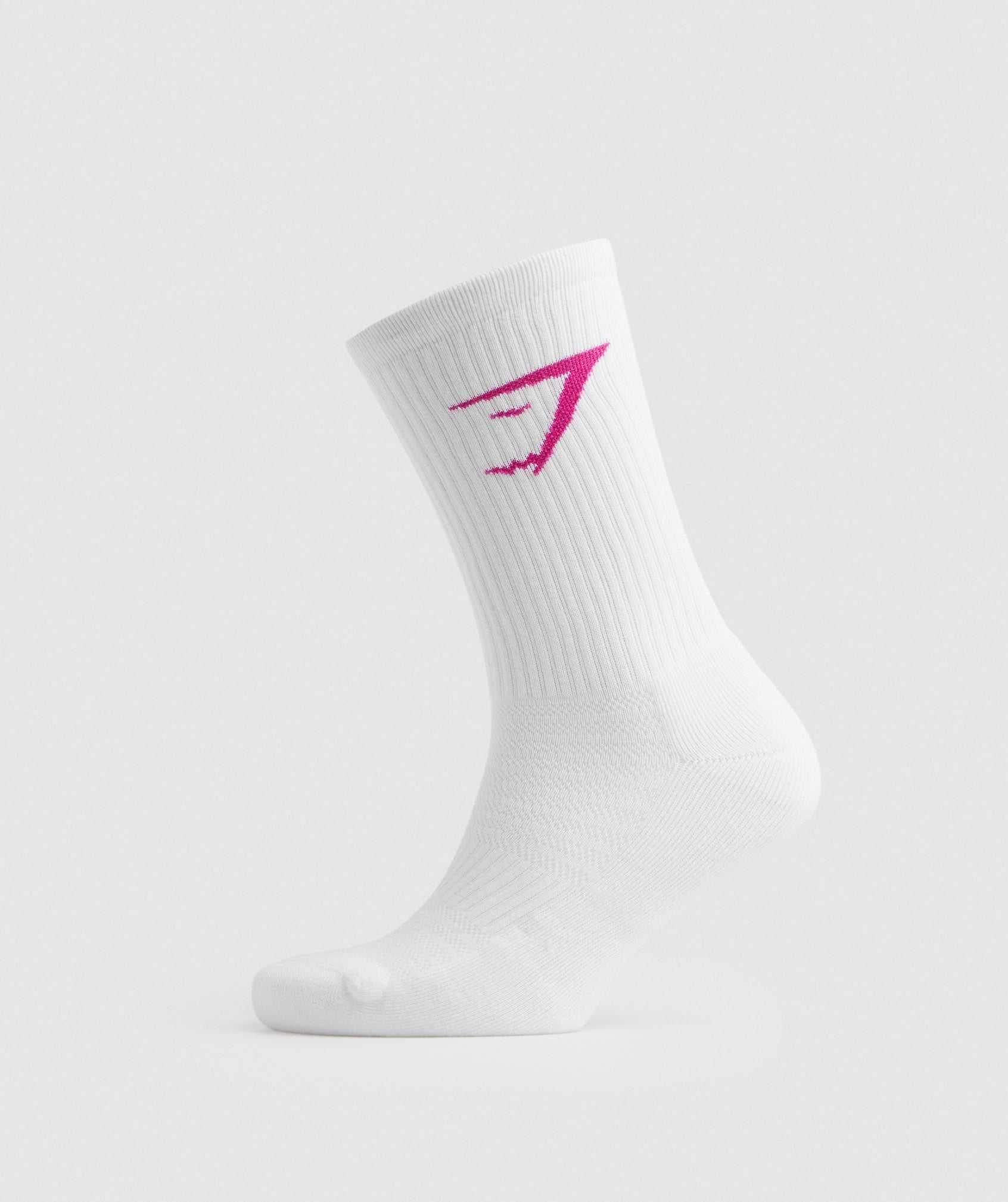 Gymshark Crew Socks 3pk Accessoires Roze Wit Roze | FMVC98234