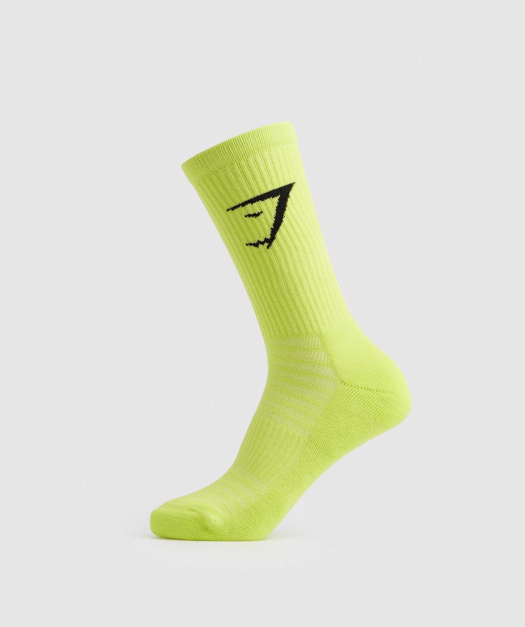 Gymshark Crew Socks 3pk Accessoires Zwart Lichtgrijs Groen | GEDS52607