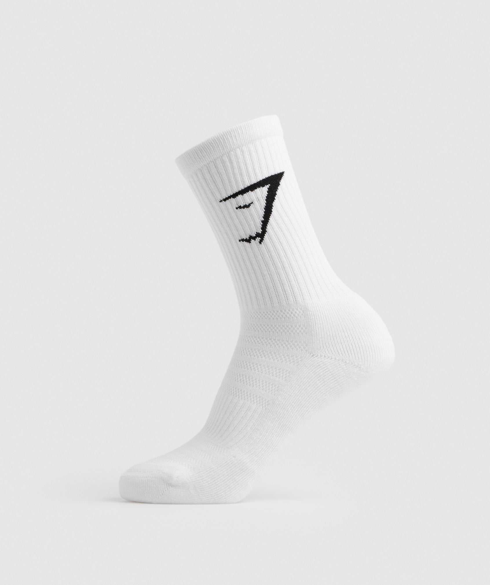 Gymshark Crew Socks 5pk Accessoires Wit | MFKU58312