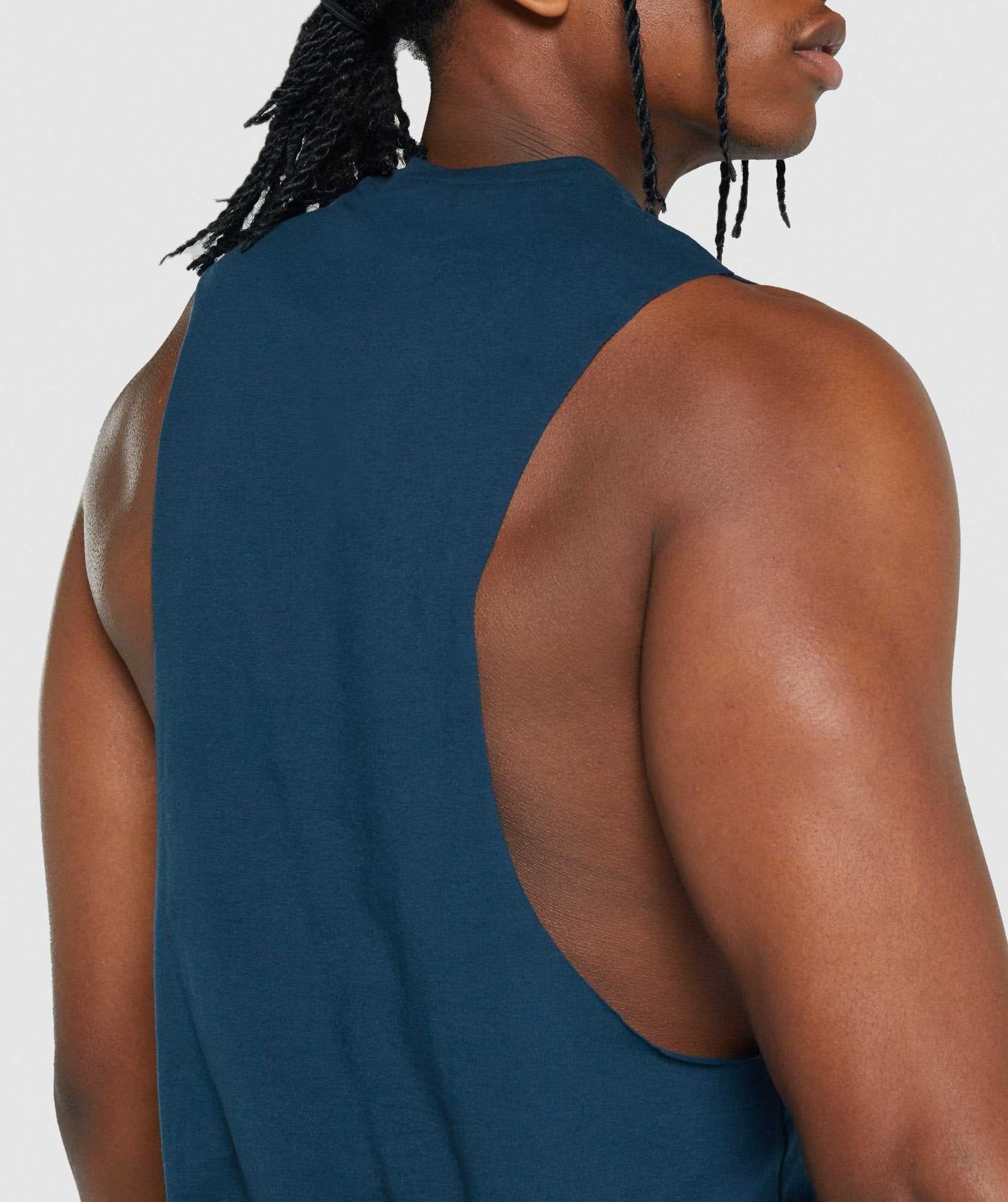 Gymshark Critical 2.0 Drop Arm Tanktop Donkerblauw | VJBX91078