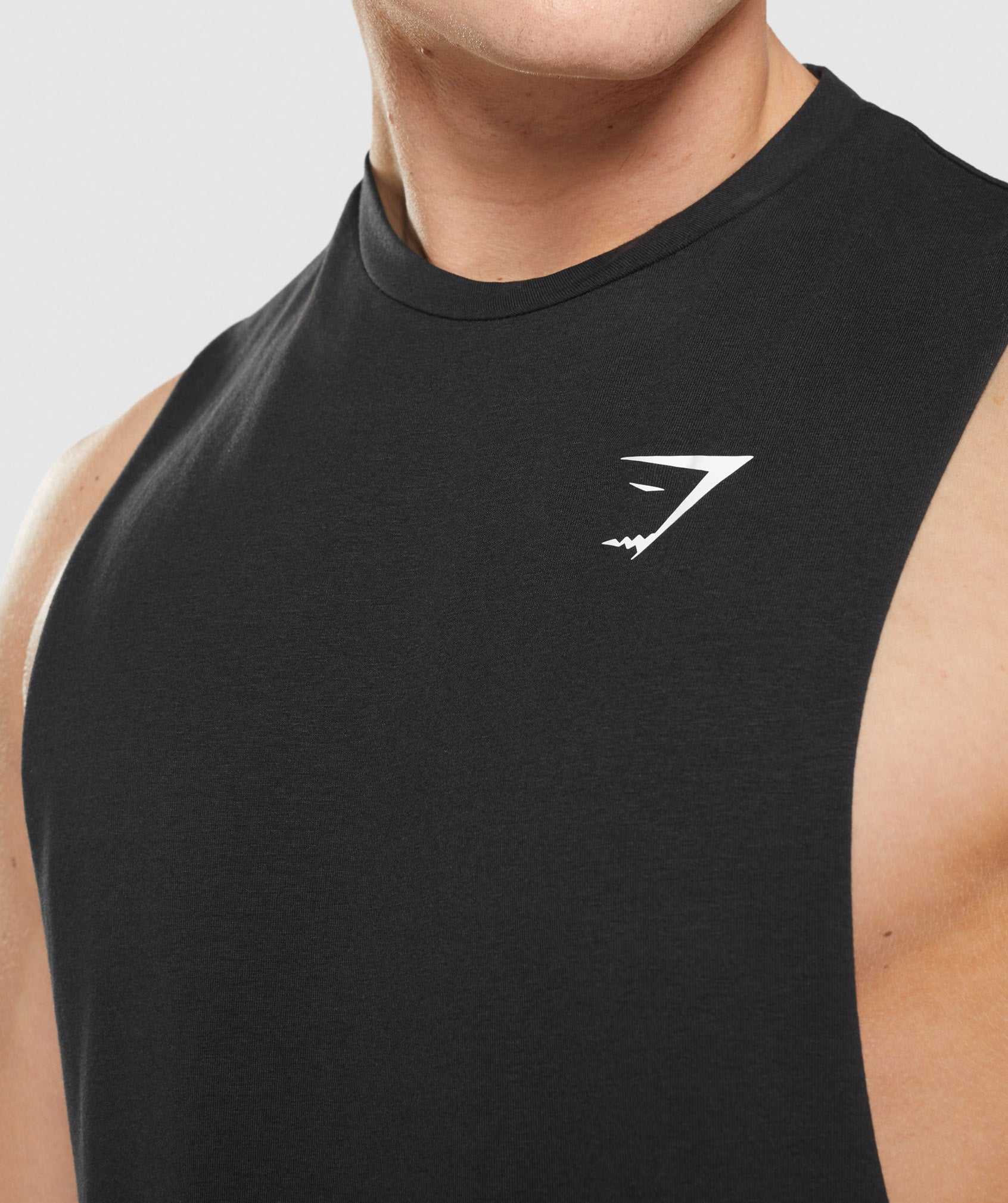 Gymshark Critical 2.0 Drop Arm Tanktop Zwart | BZEW25173