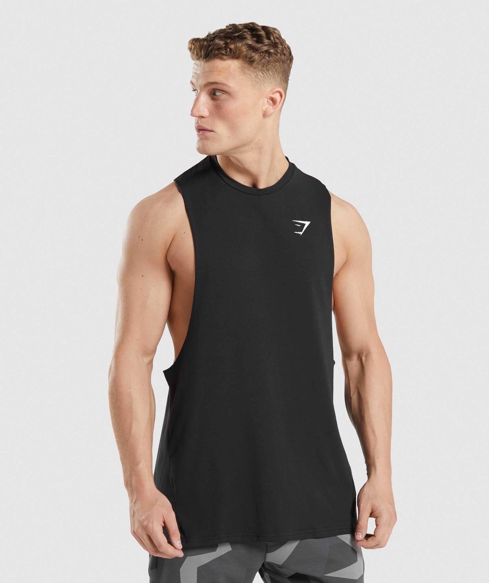 Gymshark Critical 2.0 Drop Arm Tanktop Zwart | BZEW25173