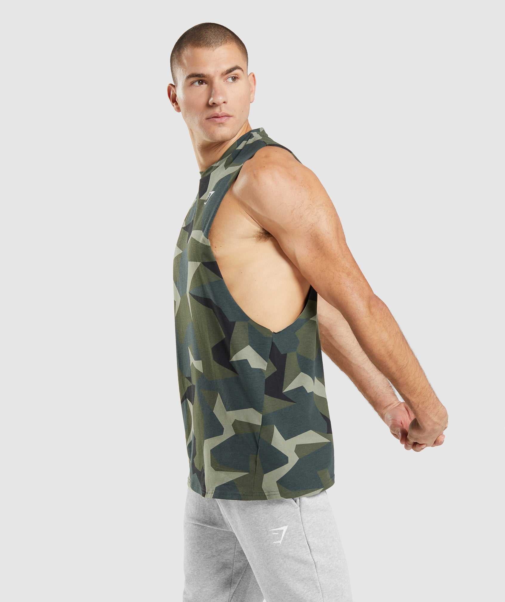 Gymshark Critical Drop Arm Tanktop Groen | FHZG86513