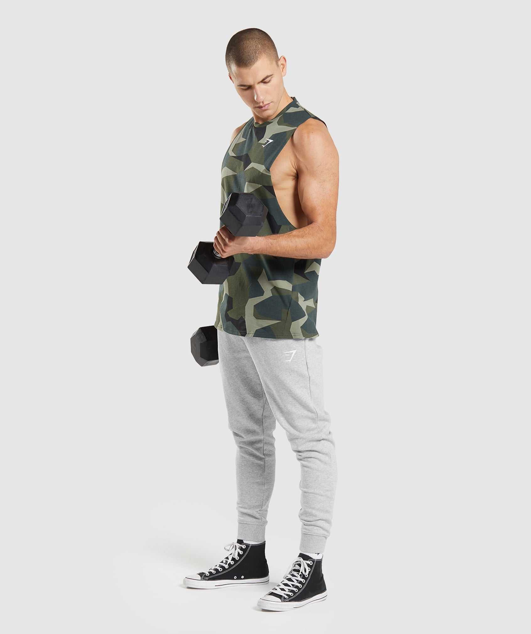 Gymshark Critical Drop Arm Tanktop Groen | FHZG86513