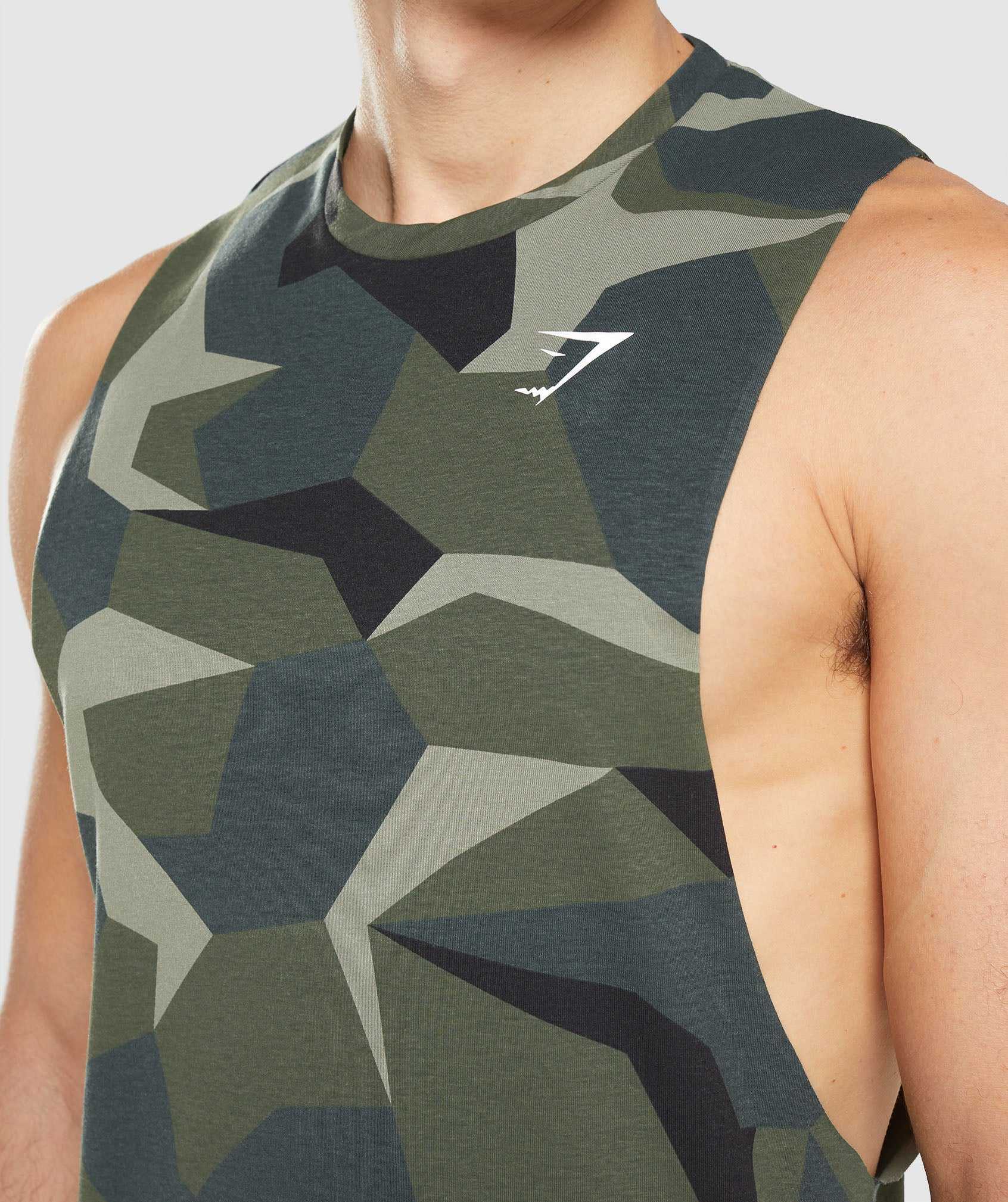 Gymshark Critical Drop Arm Tanktop Groen | FHZG86513