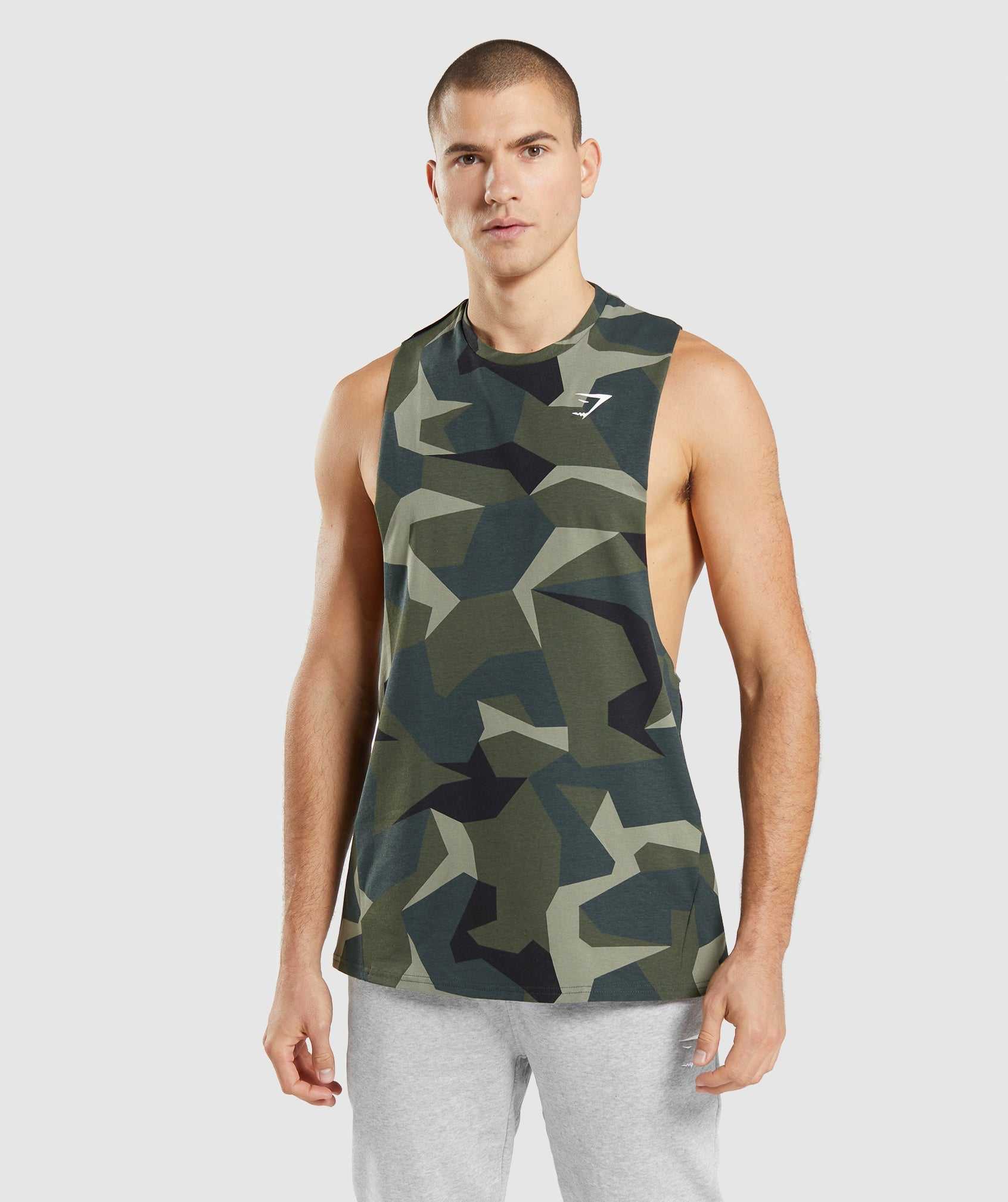 Gymshark Critical Drop Arm Tanktop Groen | FHZG86513