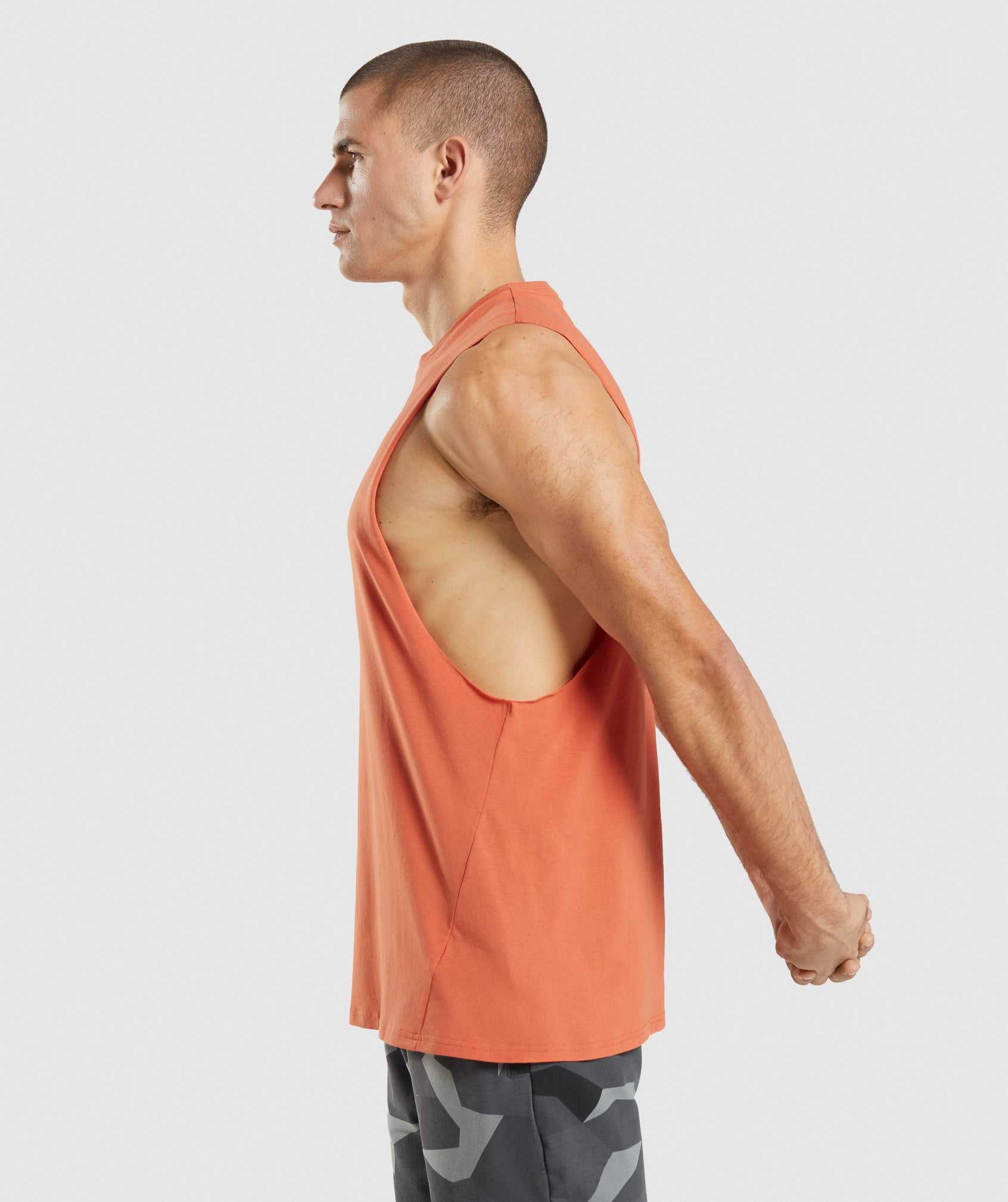 Gymshark Critical Drop Arm Tanktop Oranje | ELZM72893