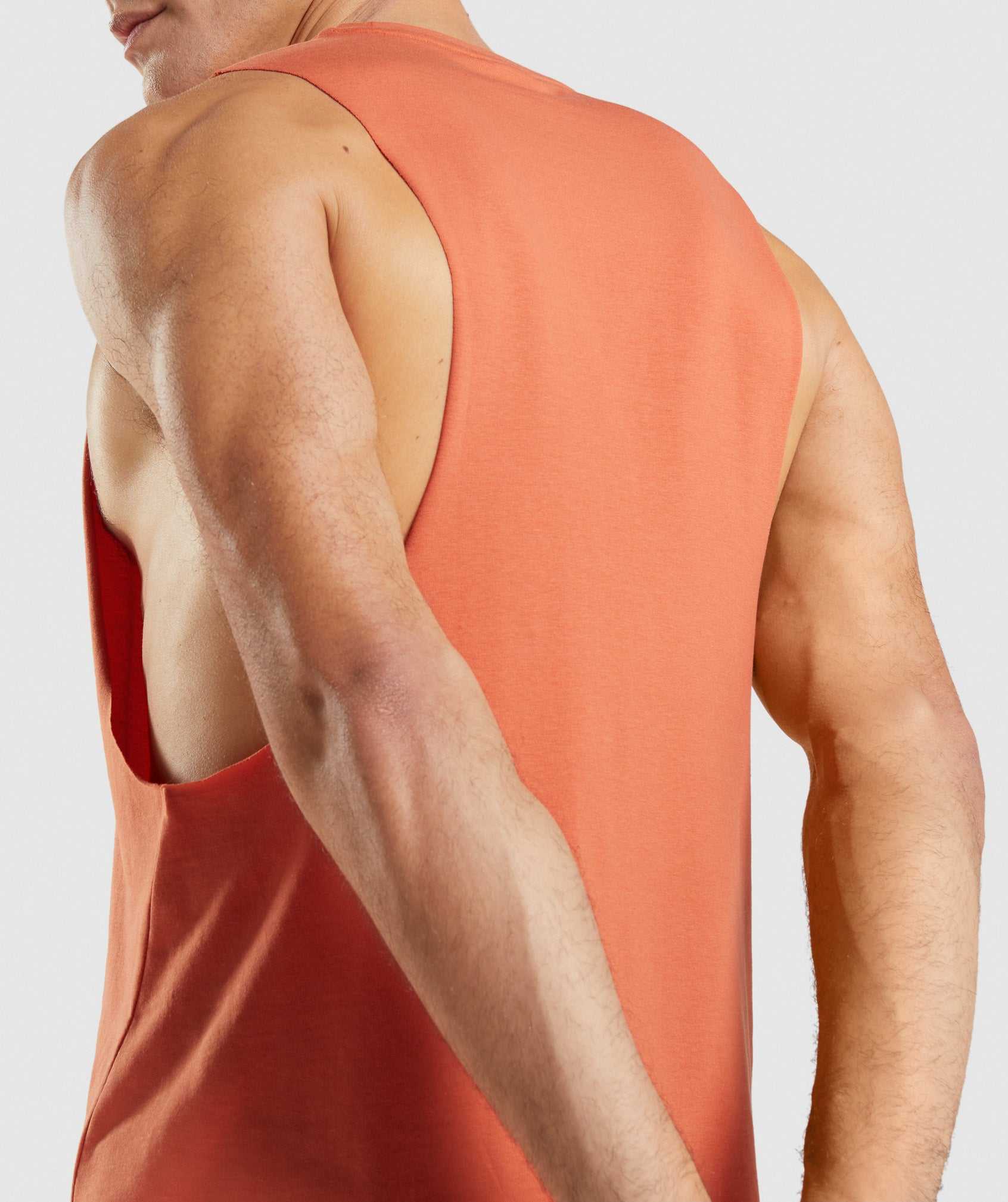 Gymshark Critical Drop Arm Tanktop Oranje | ELZM72893